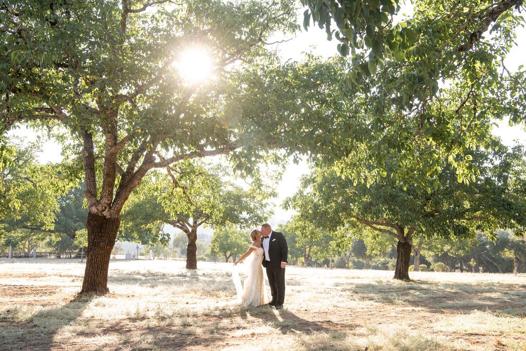 Nina and Chris, bride and groom together at Triple S Ranch, Calistoga in California