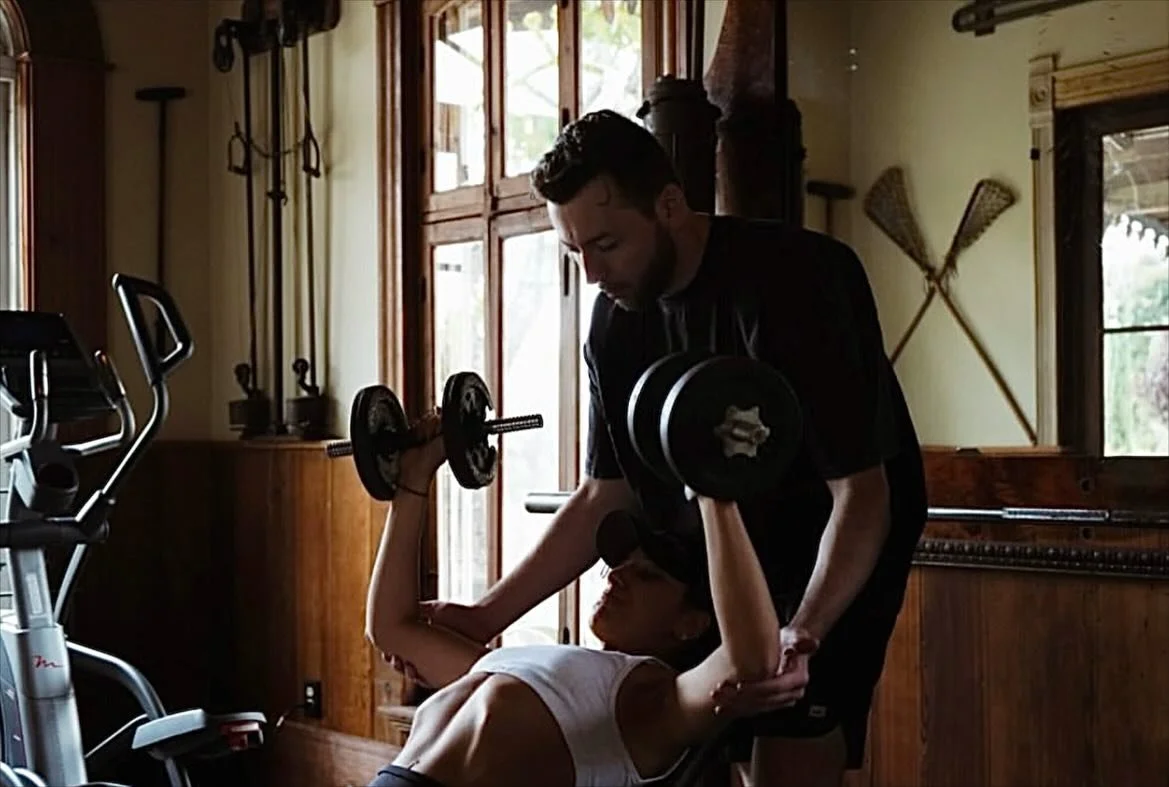 Wow! Who knew our ranch gym could look this cinematic? Not your typical wedding moment, but somehow, it fits perfectly, @yoanabyrd &hearts;️&hearts;️&hearts;️ Grateful you guys made it part of your story.

Gotta say, couples who move together, stay s