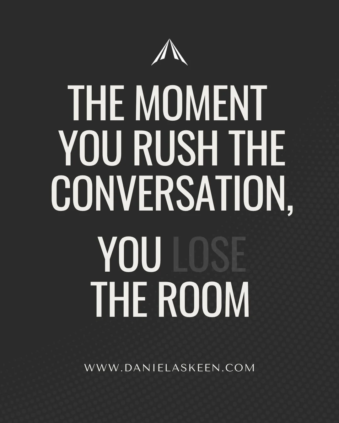 Most communication breakdowns don&rsquo;t come from saying the wrong thing.
They come from moving too fast.

When conversations feel rushed, people don&rsquo;t fully process.
They respond just to keep up, not to truly understand.

One small shift can
