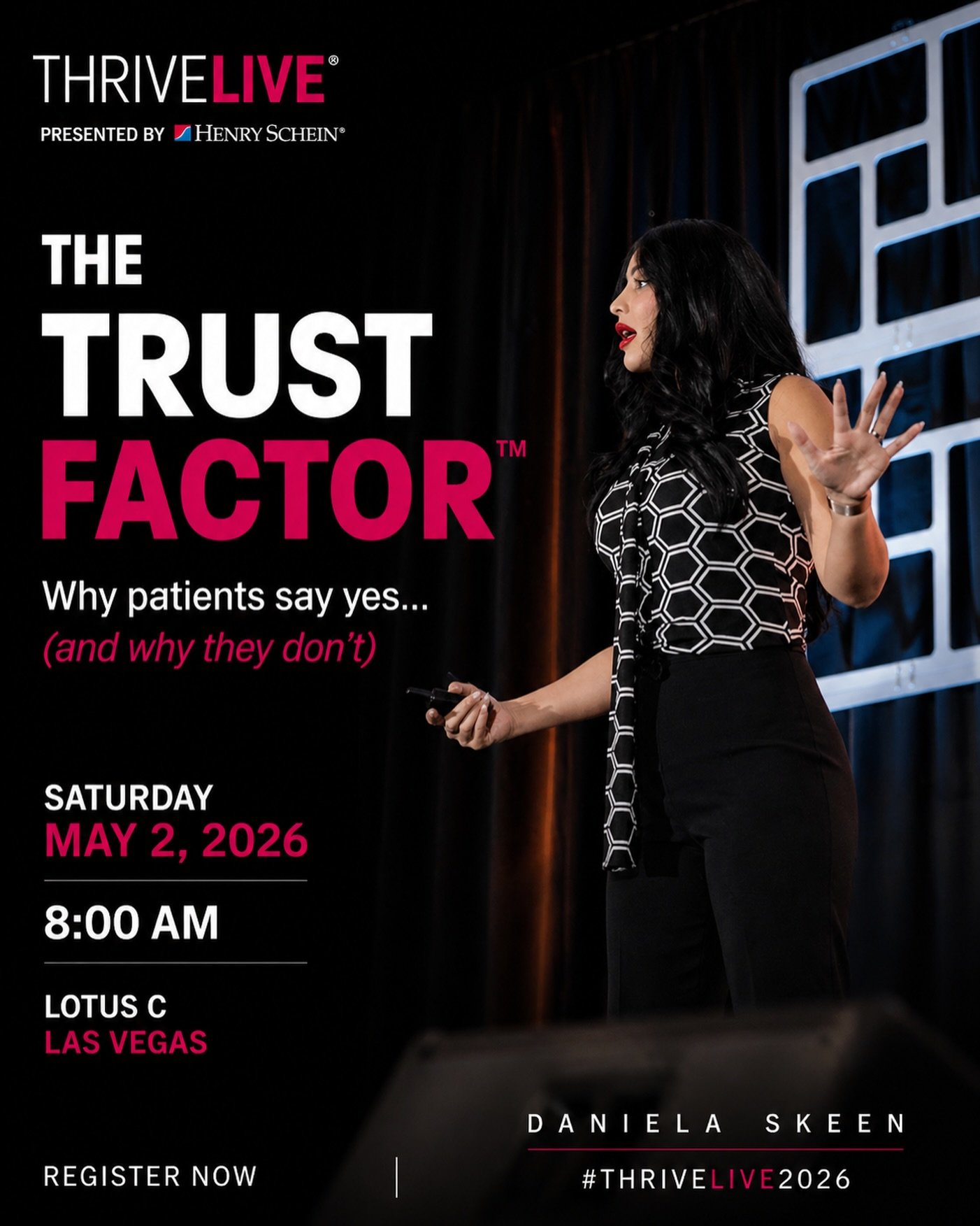 I&rsquo;m honored and excited to be presenting at ThriveLive 2026.

THE TRUST FACTOR: HOW DENTAL TEAMS BUILD CONFIDENCE, CONNECTION &amp; CASE ACCEPTANCE

If you&rsquo;ve ever heard: 

&ldquo;Let me think about it&hellip;&rdquo;
&hellip;this session 
