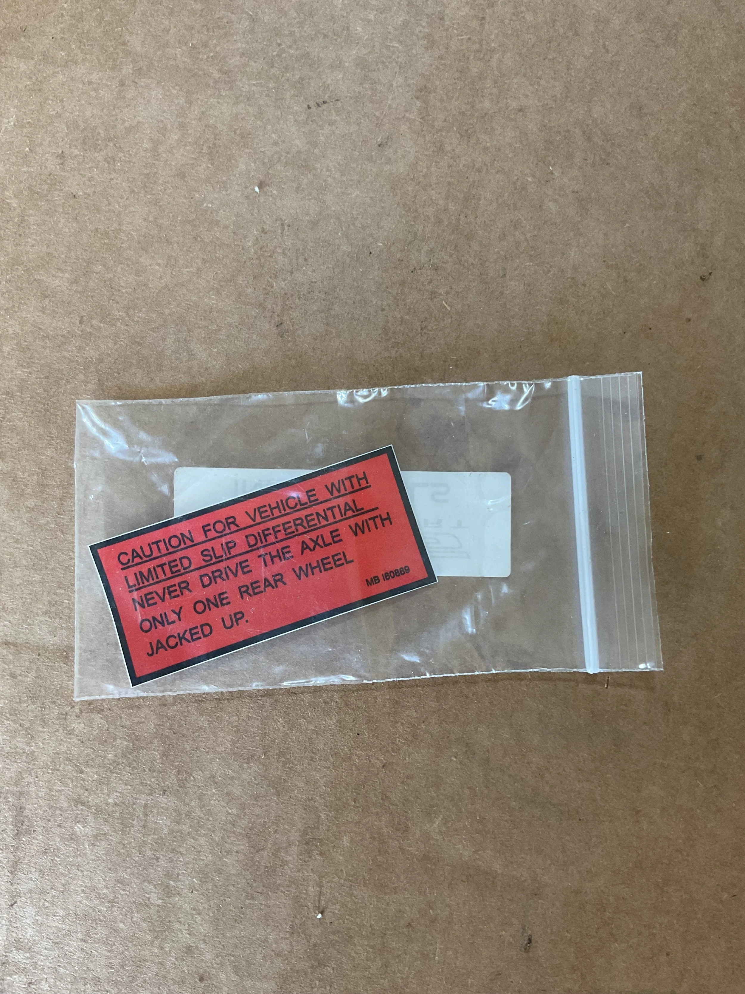 Limited slip sticker for door jamb