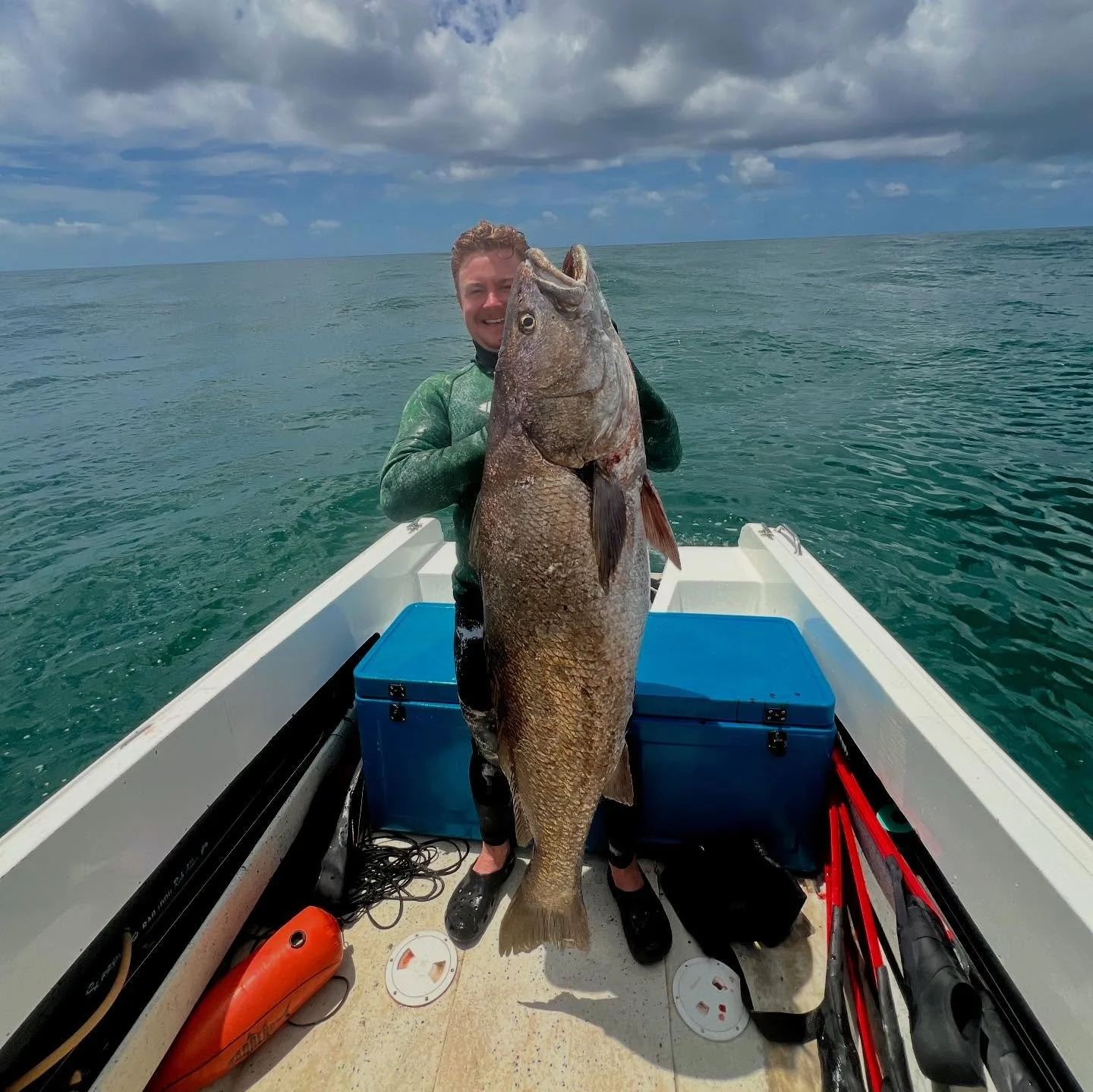 30.6kg jew for club member @lukehargrave__  on a dedicated jew strike mission with @nickblyth
The boys did well 👌🏽
@adreno.spearfishing 
@diversworldspearfishing 
@noobspearo
@oldmanbluedive