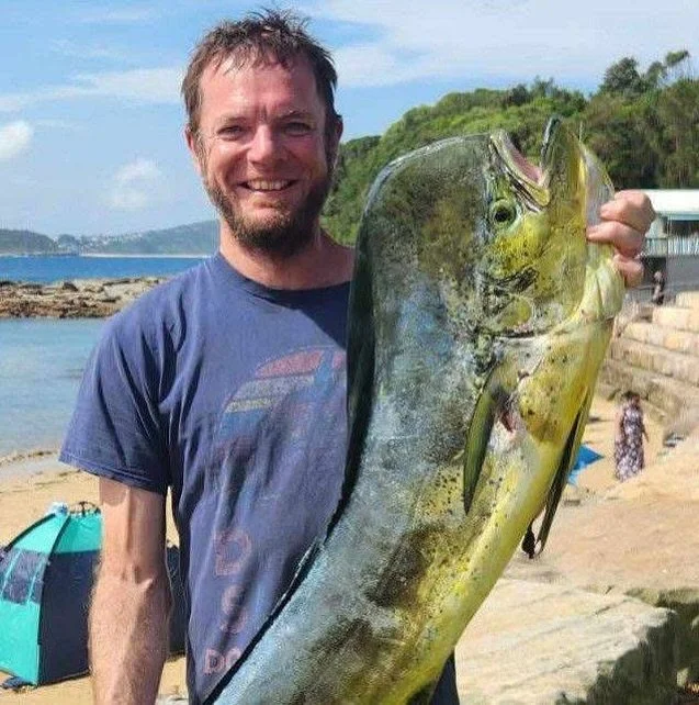 Club member Greg Sansom with the solid bull Mahi Mahi coming in at 11.3 kgs. 
Greg has been putting in the hours and it’s great to see the time invested produce an amazing fish. Well done mate 🤘