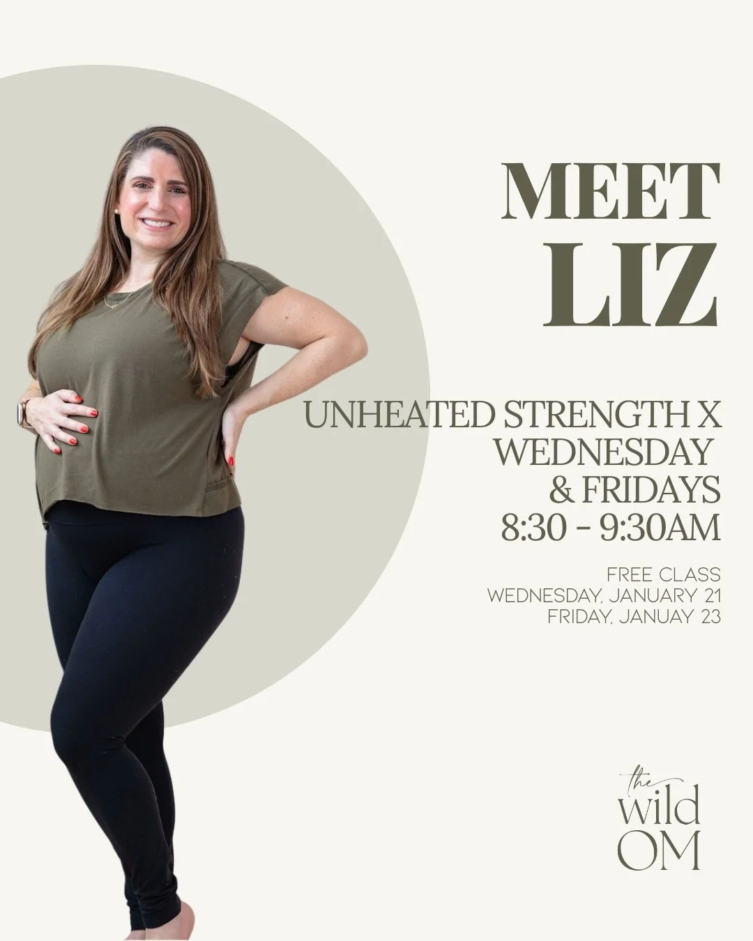 Say hi to Liz 👋🔥 (minus the heat)

She&rsquo;s wild about high-energy movement, meaningful connection, and choreography that actually makes sense. With roots in dance and cheer, Liz leads Unheated Strength X with intention, precision, and just the 