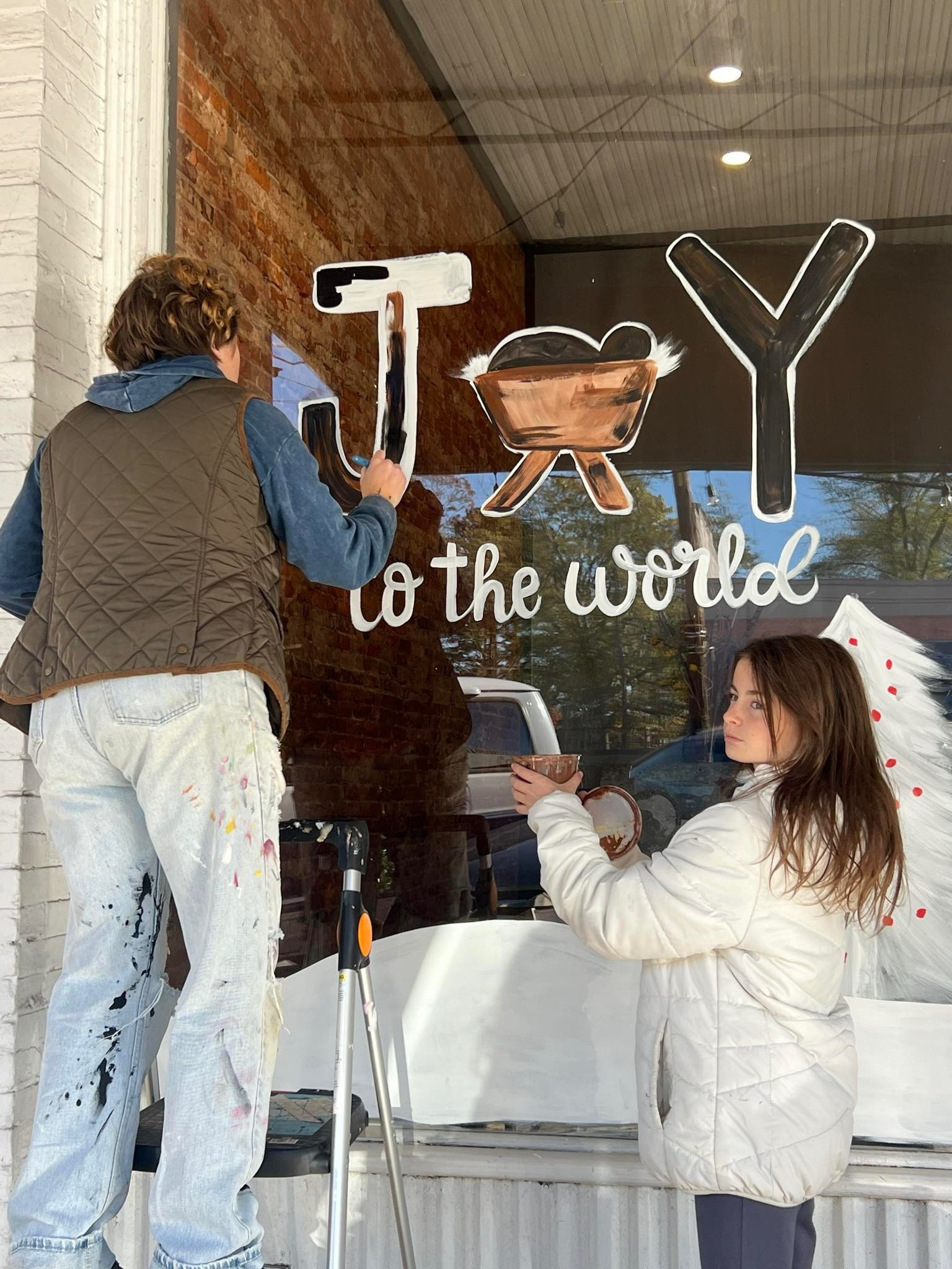 Coloring the community one window, parking space at a time