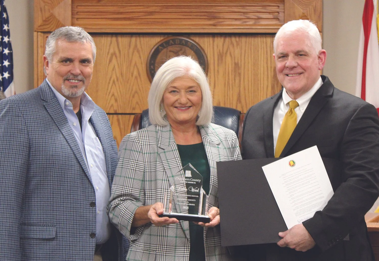 Chambers County Commission honors Debbie Wood
