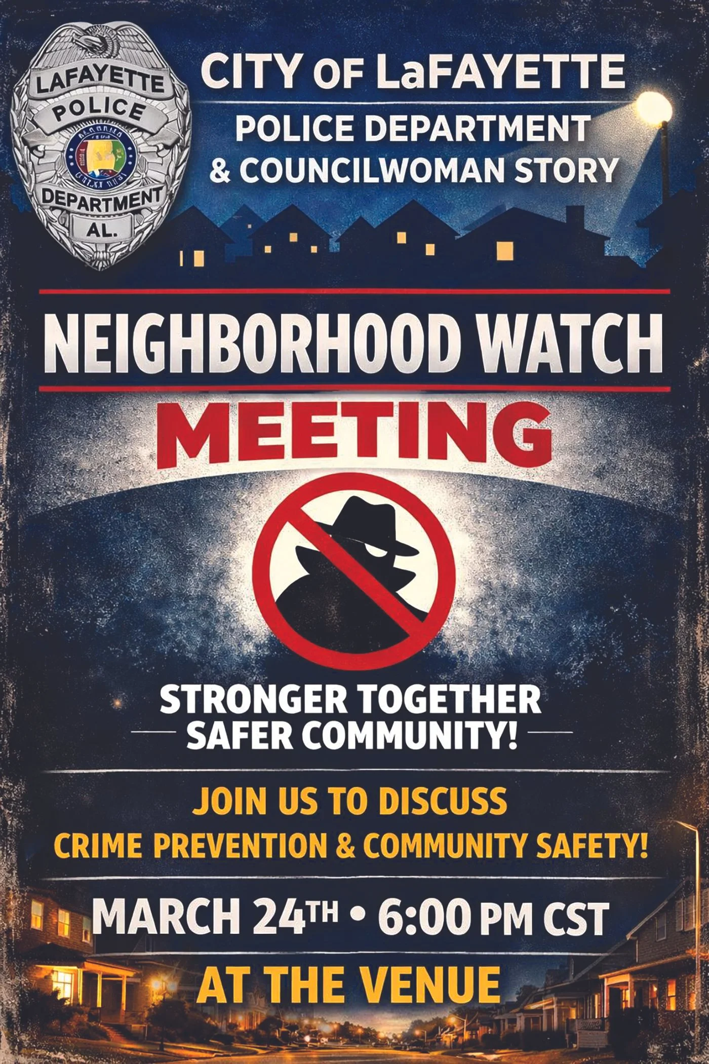Stronger together — Neighborhood Watch March 24