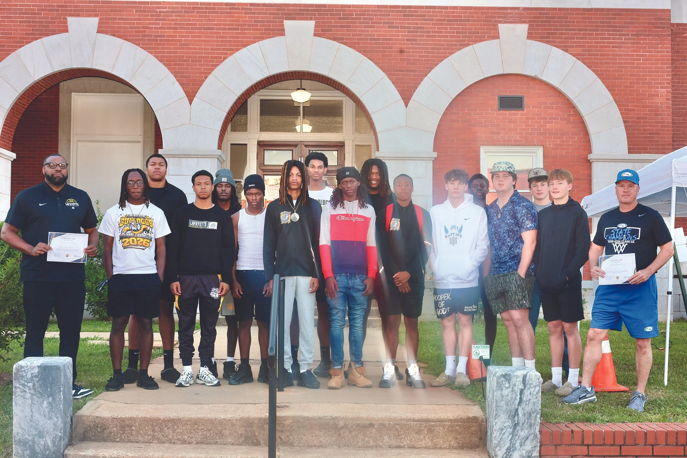 LaFayette celebrates basketball success on the Square