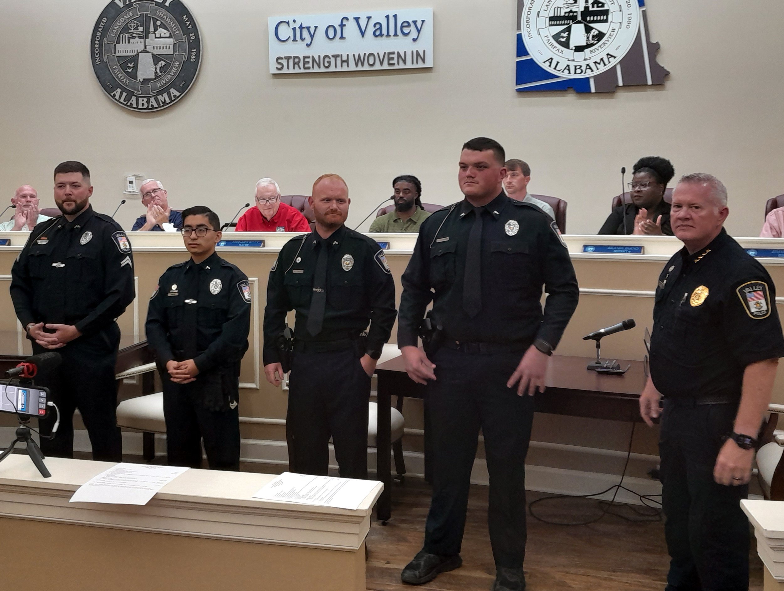 Police officers promoted, ordinance amended at Valley City Council