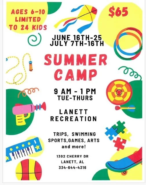 Summer camp fun in Lanett: sports, games, trips and more