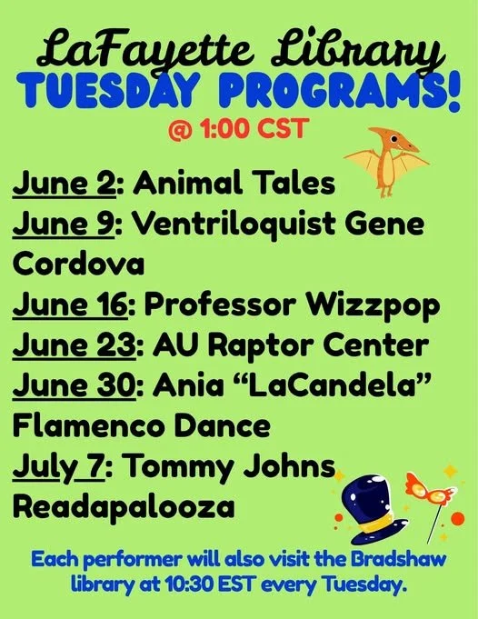 LaFayette Library hosts Tuesday fun