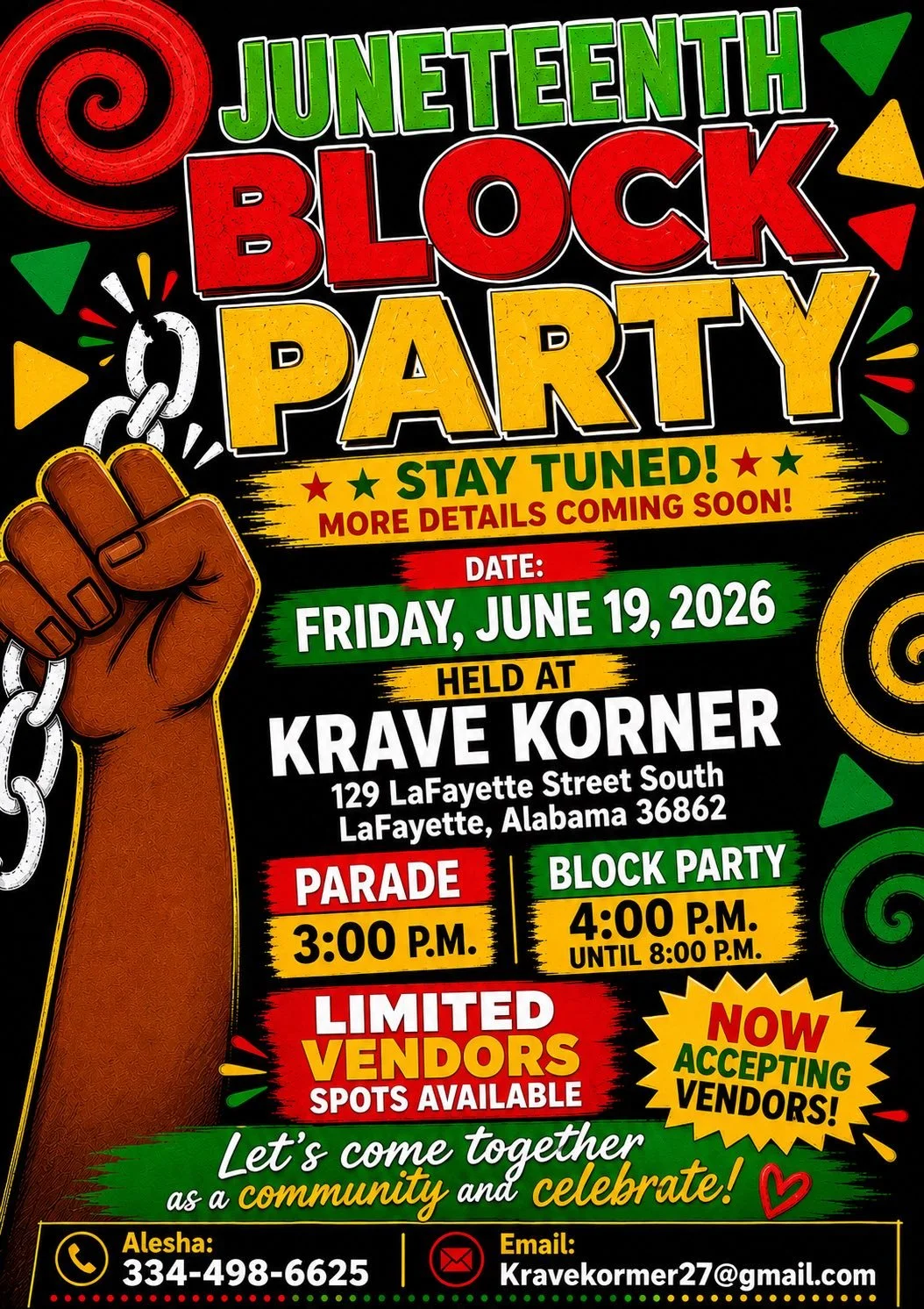 Krave Korner to host Juneteenth Block Party in LaFayette