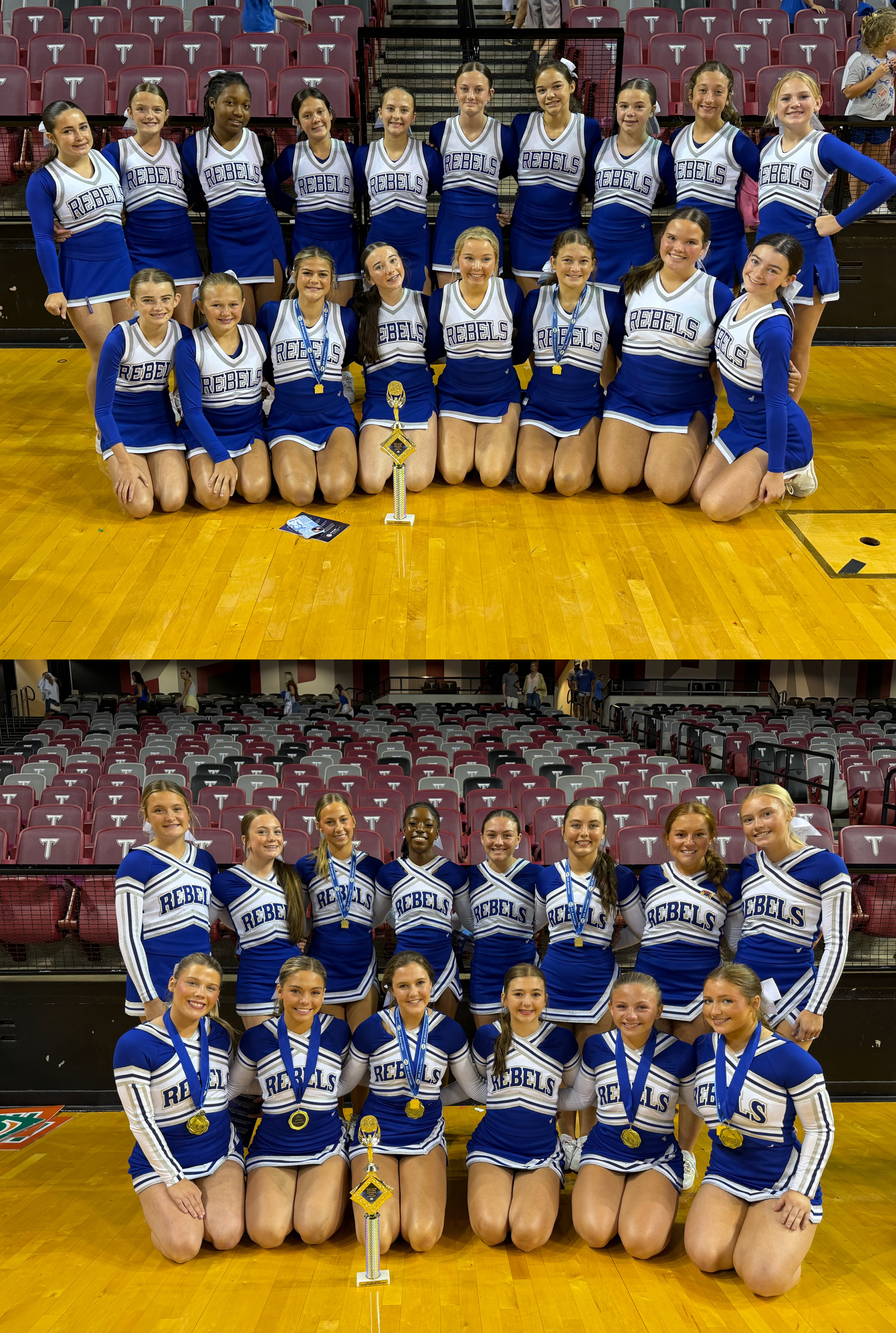 Chambers Academy cheerleaders take first place