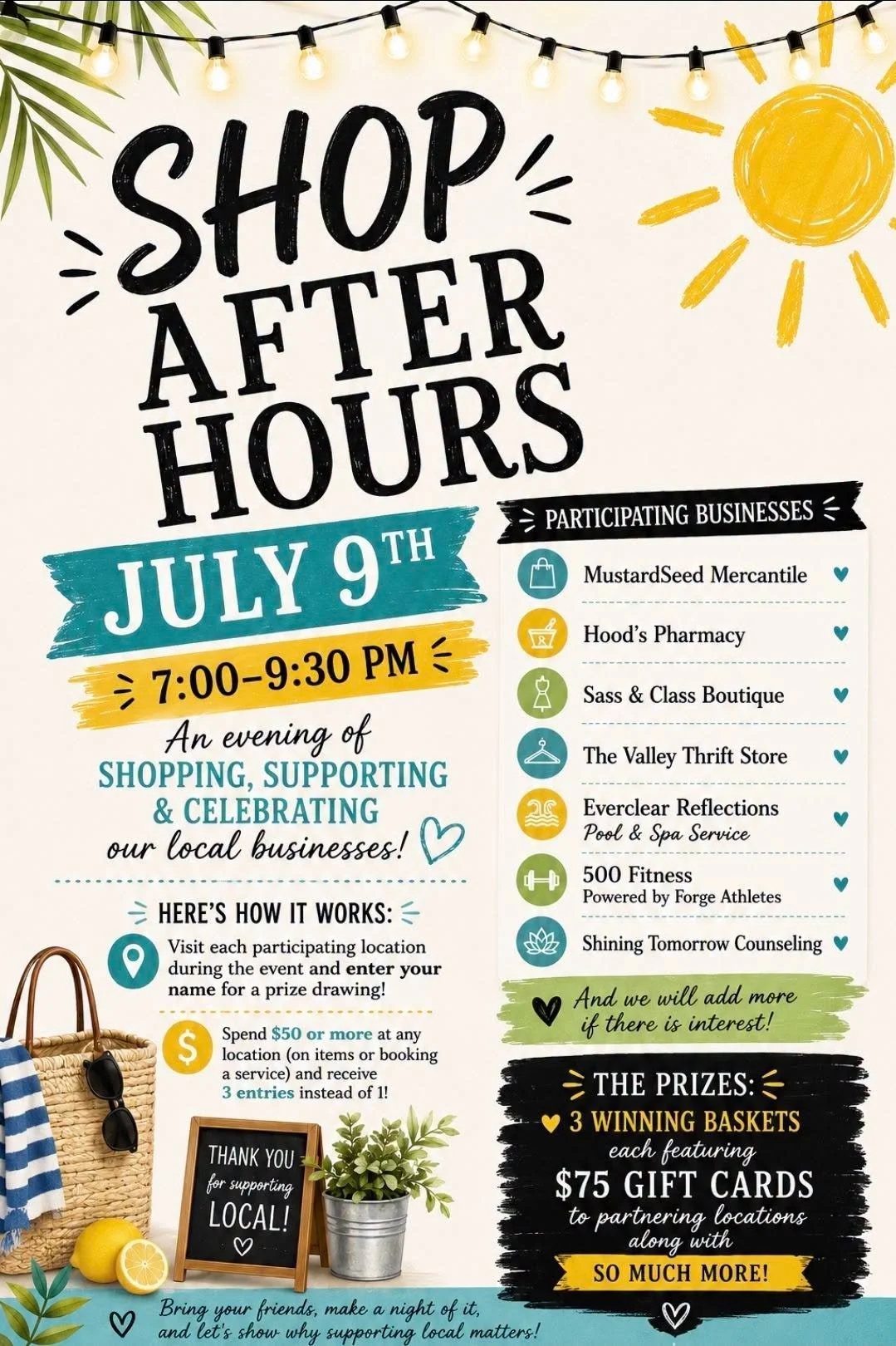 Shop After Hours and support small businesses this summer