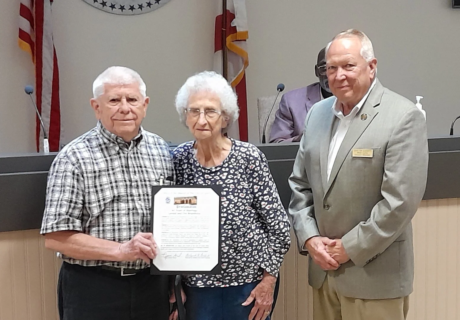 60 years of marriage celebrated by Lanett City Council