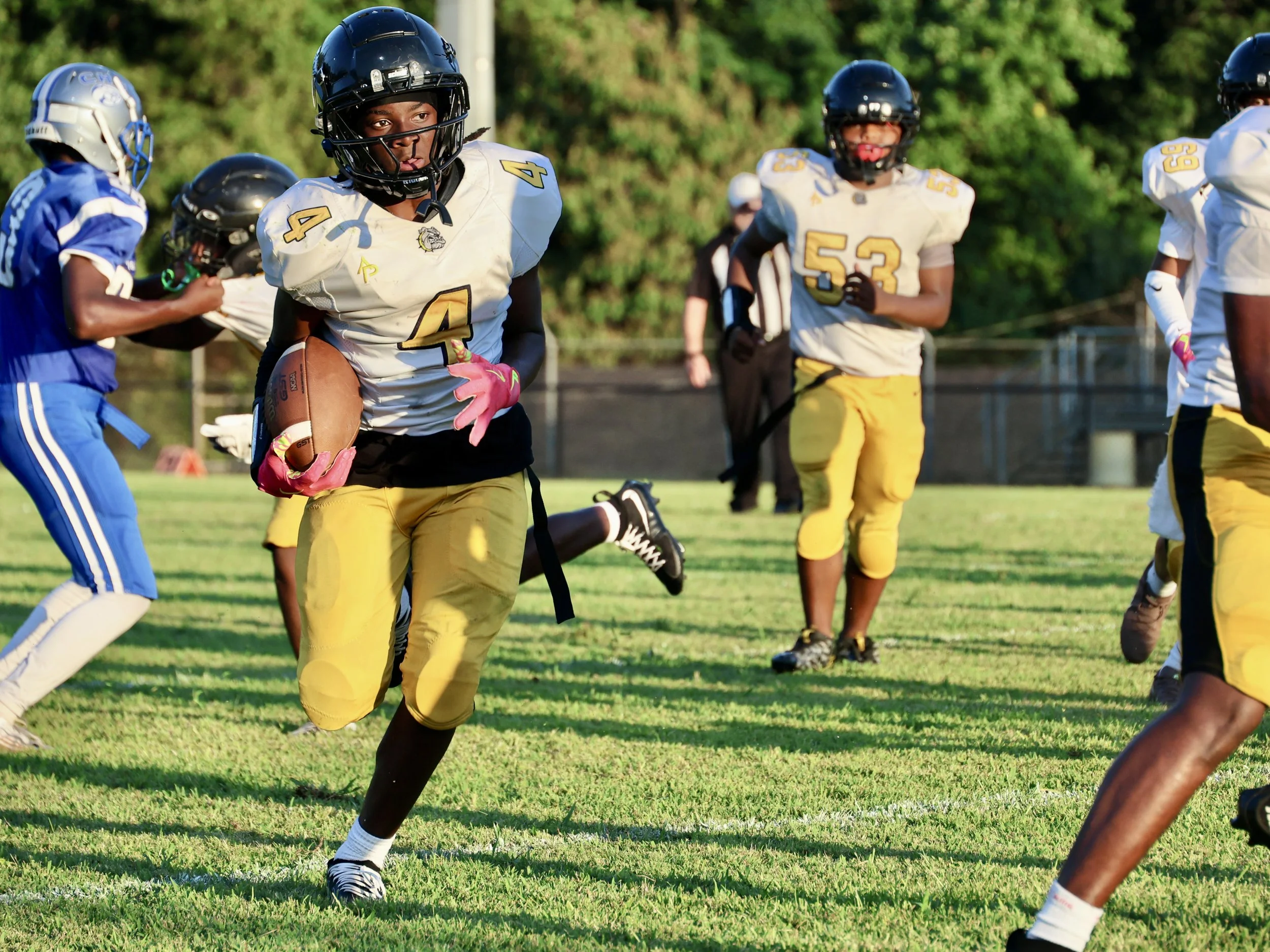 Bulldogs junior high football opens strong with victory