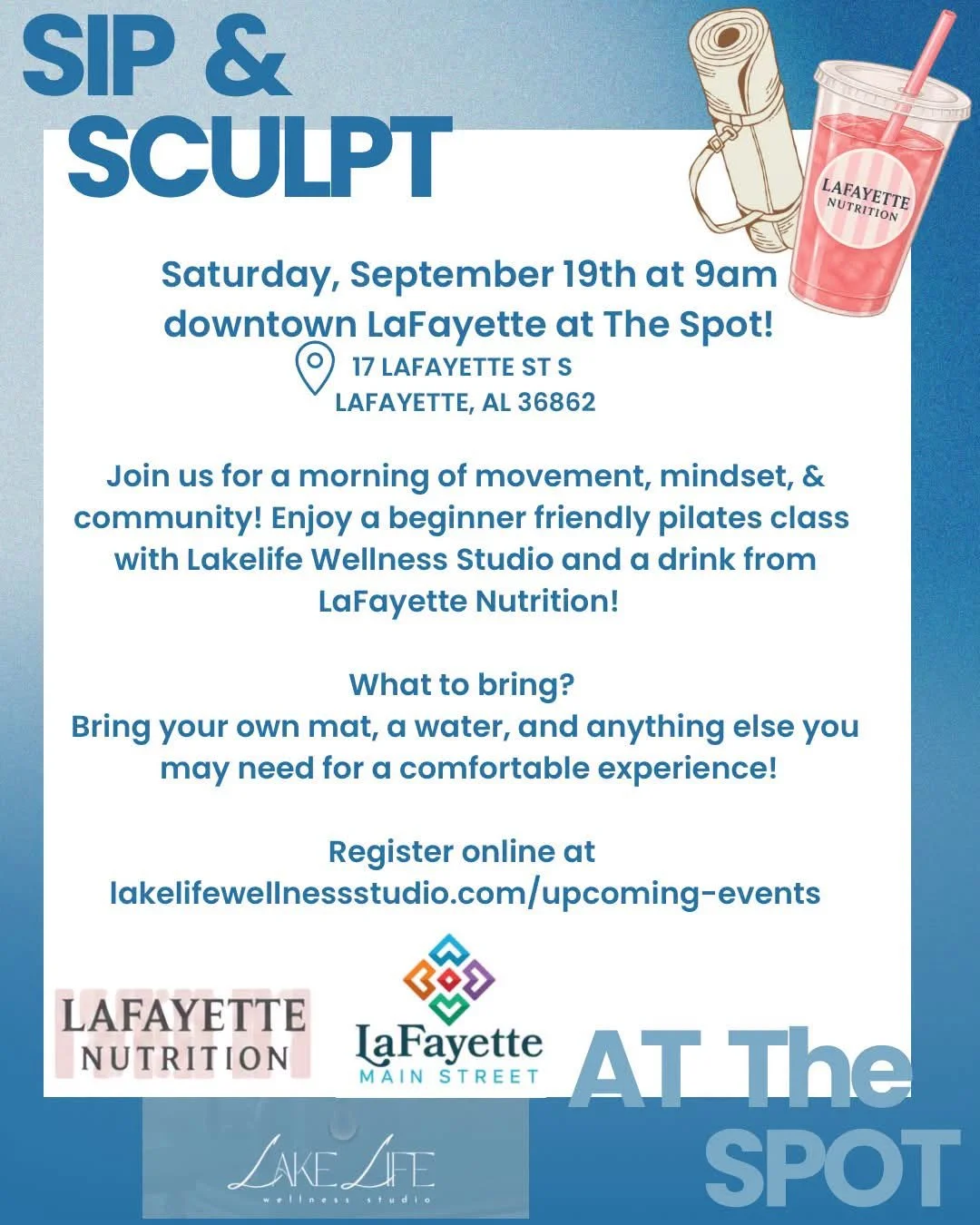 Sip, stretch and socialize at Sip &amp; Sculpt event