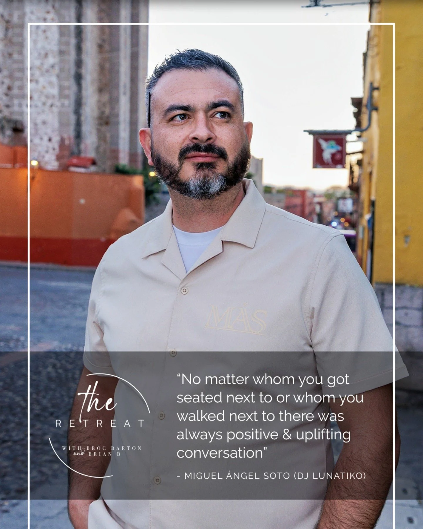 One of the most common questions we get for The Retreat is, "Who else is going to be there?" The answer is always: Leaders who are ready to expand.

One of our 2026 participants, Miguel &Aacute;ngel Soto (DJ Lunatiko), captured the energy o