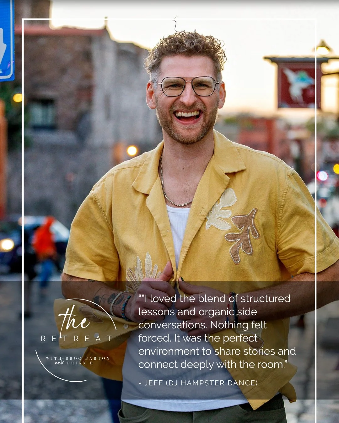 Jeff (@djhampsterdance) hit the nail on the head when he looked back at his time with us in San Miguel de Allende:

"I loved the blend of structured lessons and organic side conversations. Nothing felt forced. It was the perfect environment to s