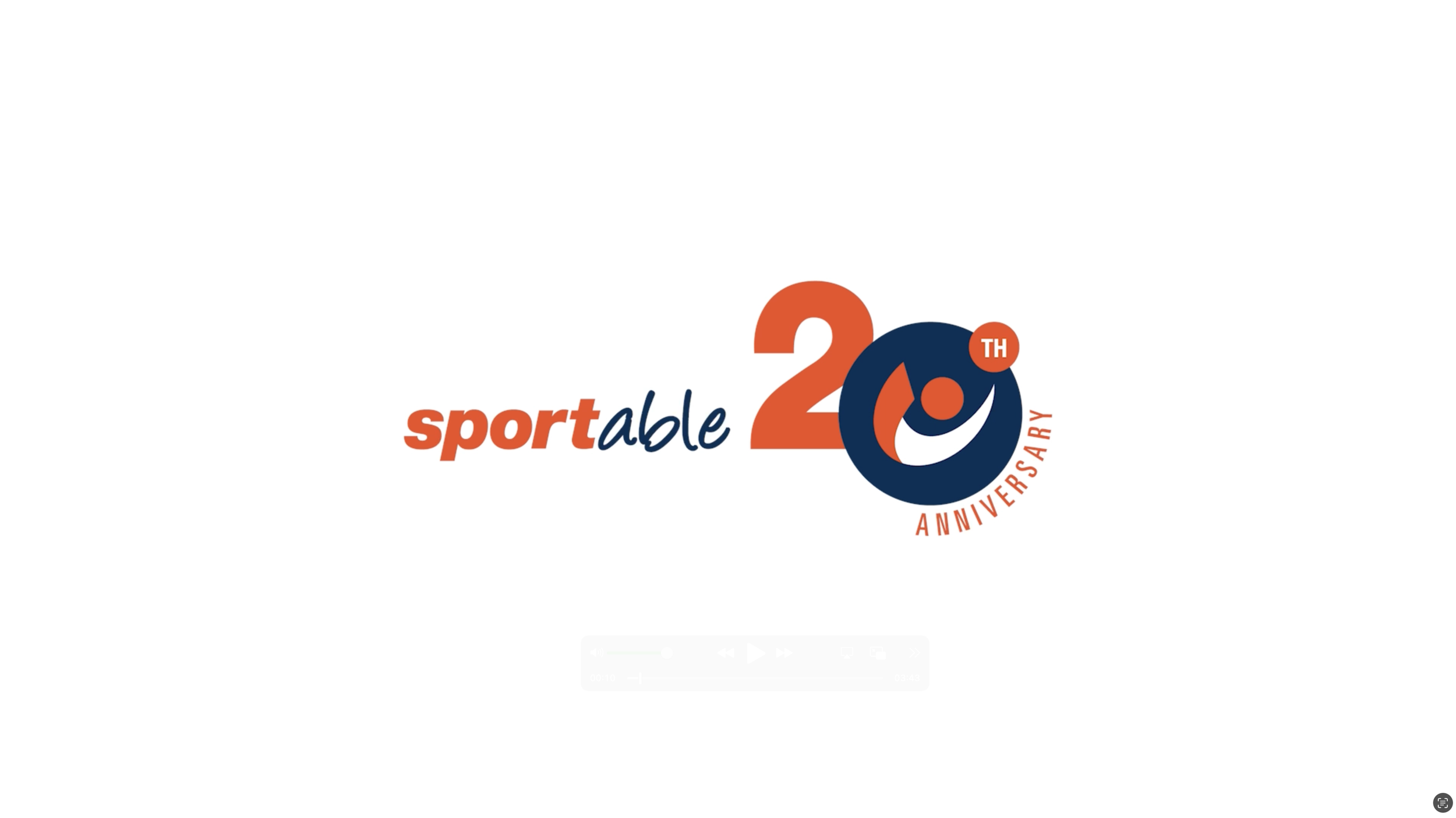 Content commissioned for the 20th Anniversary of Sportable celebrating their values (Community, Inclusion, Empowerment & Relentlessly forward)