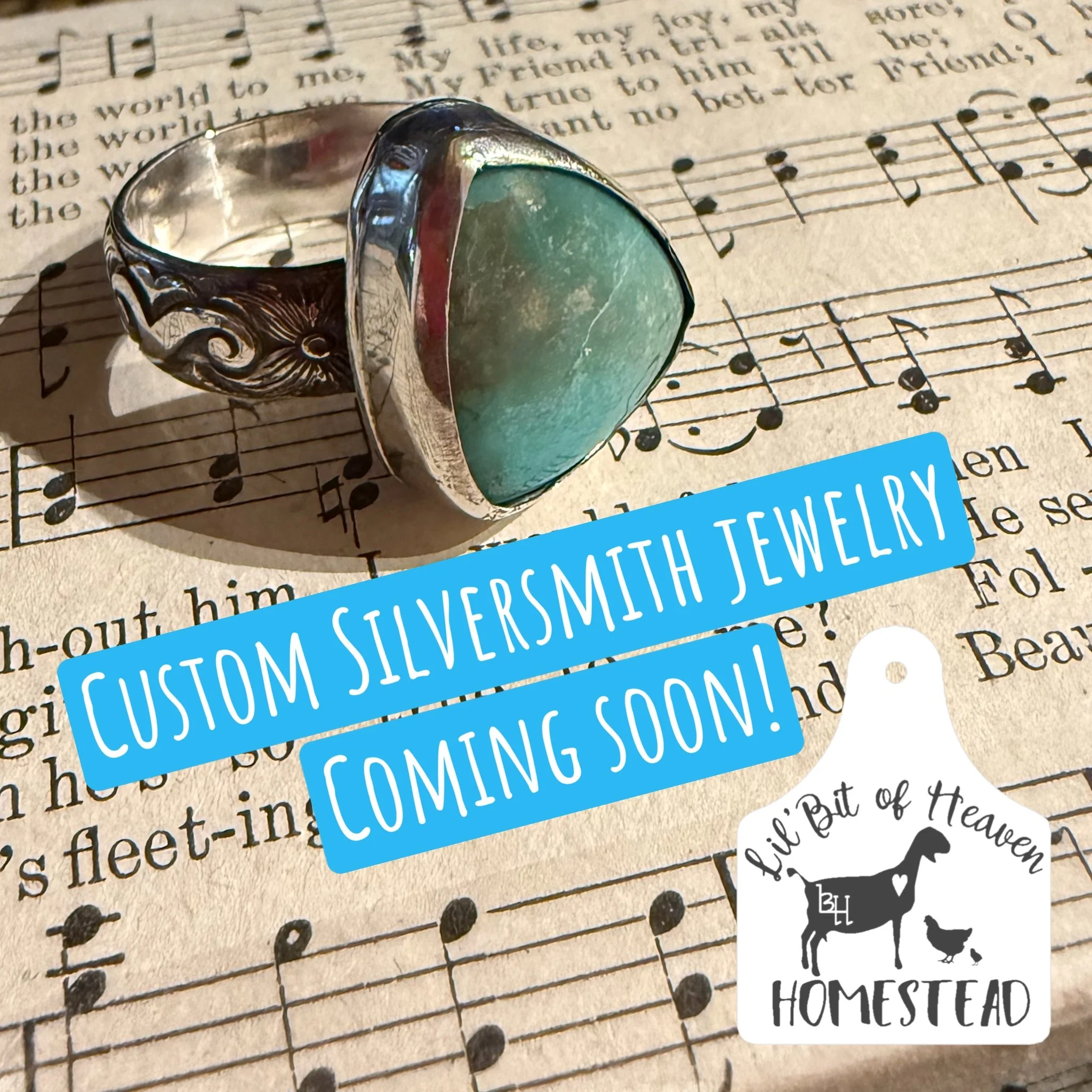 Coming Soon! Custom Homestead Silversmith Jewelry