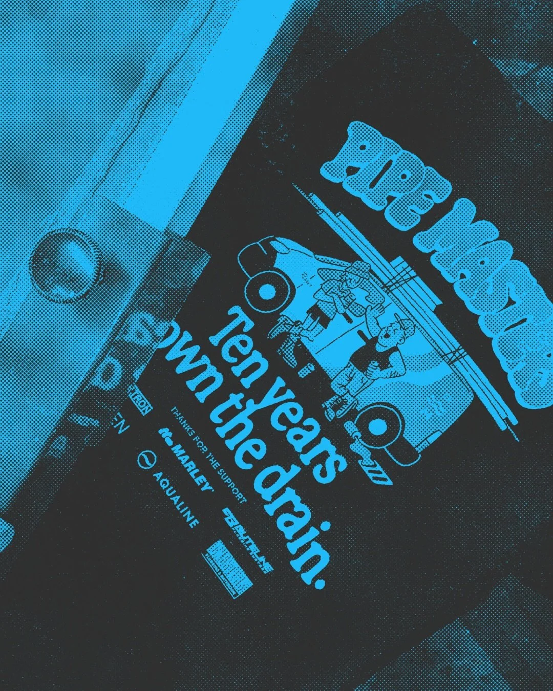 Celebrating 10 years of @pipemasters_mount with these sick fun tees, designed by the one and only @parkbyprojects .

We&rsquo;re super honored to have worked with Paully and the Pipe Masters crew, who I think were one of our first customers back when