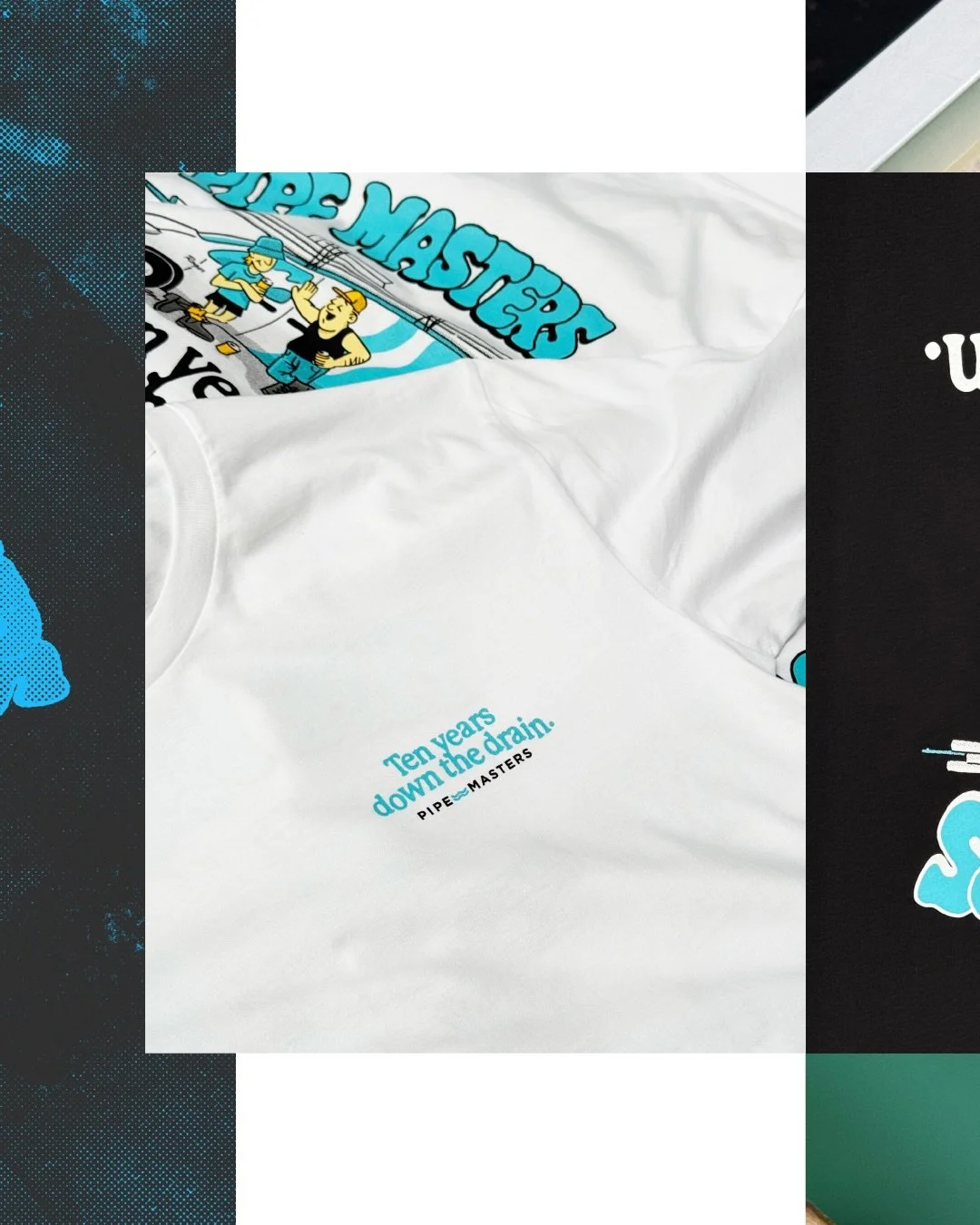 Celebrating 10 years of @pipemasters_mount with these sick fun tees, designed by the one and only @parkbyprojects .

We&rsquo;re super honored to have worked with Paully and the Pipe Masters crew, who I think were one of our first customers back when