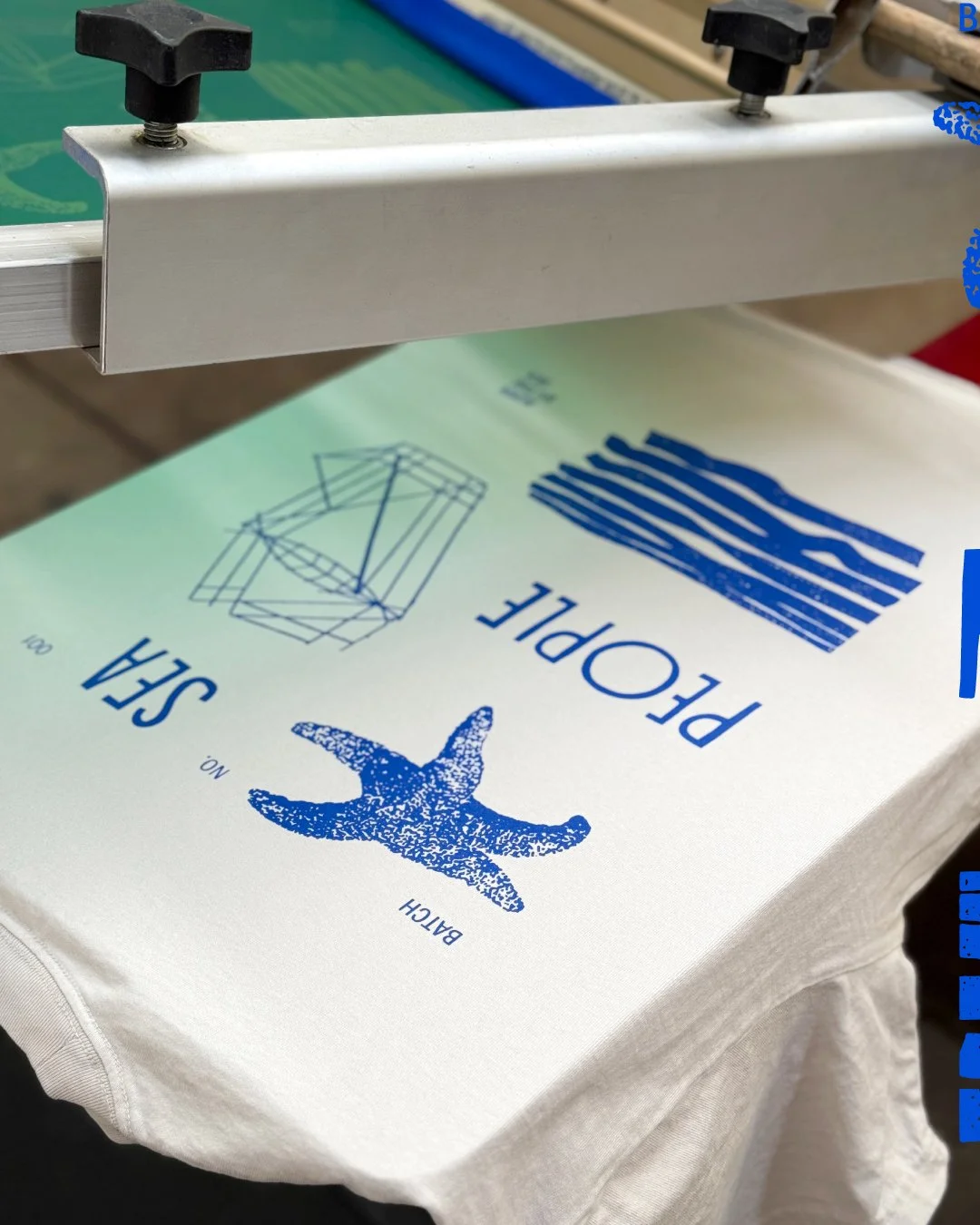 Printing for @seapeopleicecream is kinda like printing for your cool friends that you can't quite keep up with, but if you stay close, their genius might rub off on you. 

Art by the forever talented @parkbyprojects 

Keep an eye on these guys, they'