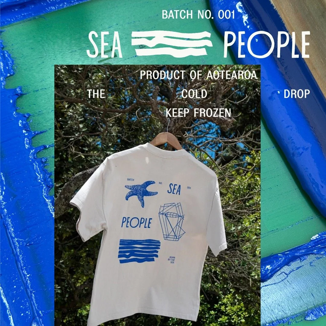 Printing for @seapeopleicecream is kinda like printing for your cool friends that you can't quite keep up with, but if you stay close, their genius might rub off on you. 

Art by the forever talented @parkbyprojects 

Keep an eye on these guys, they'