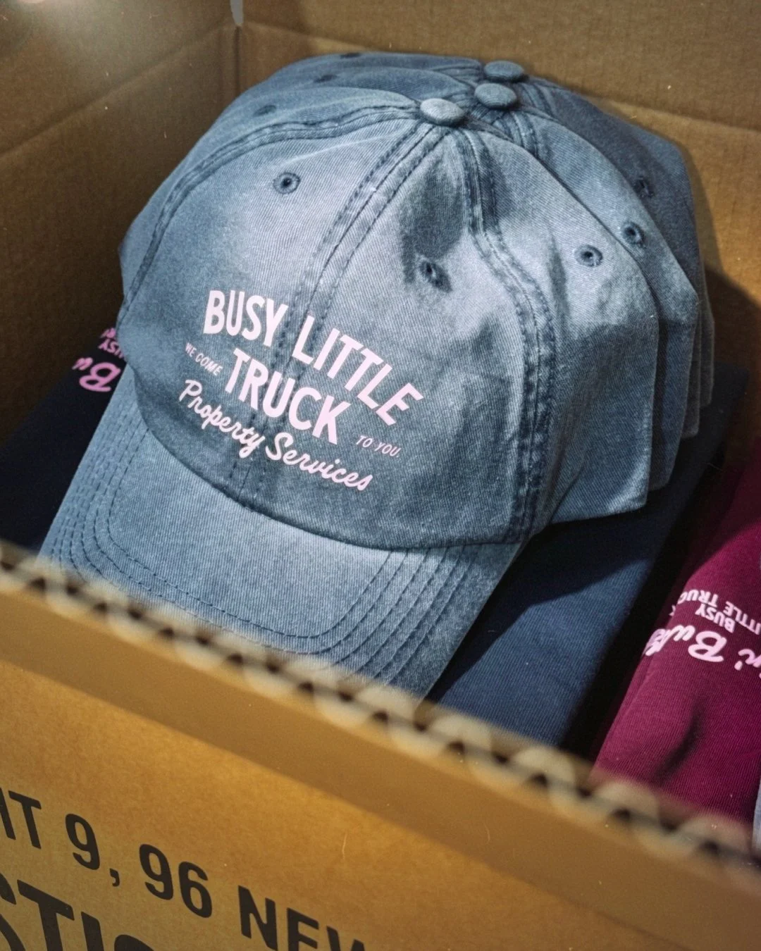 @busylittletruck keeping us busy. Cool caps, tees, and hoods for the crew, so they can keep being busy at what they do.