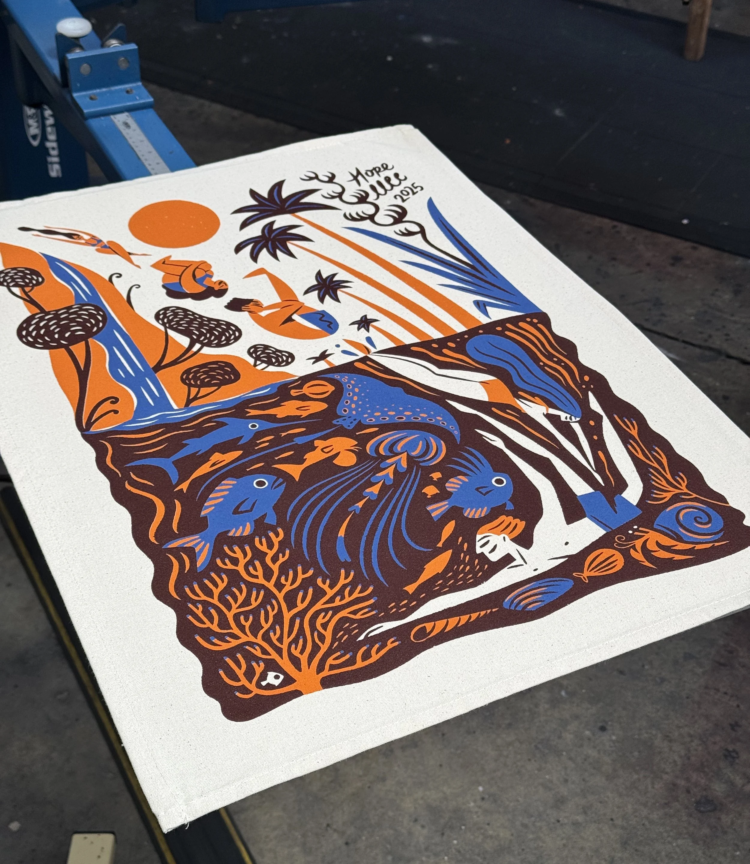 Waterbased Printed Teatowel