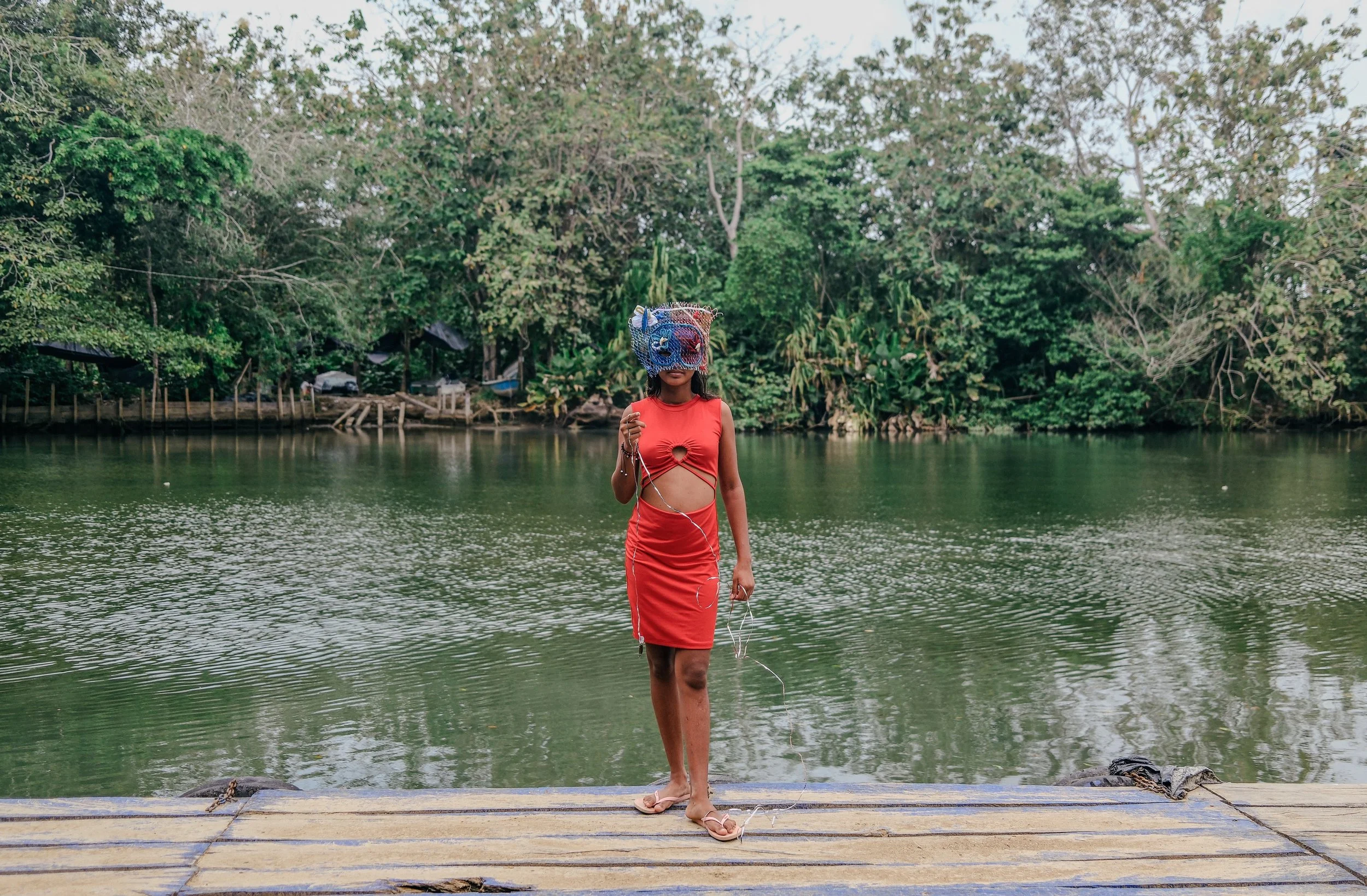 Waiting is also about speculation, drifting off in thought. We tell ourselves we’d rather be somewhere else than standing in line. Fishing, for example — yes, going fishing would be nice.