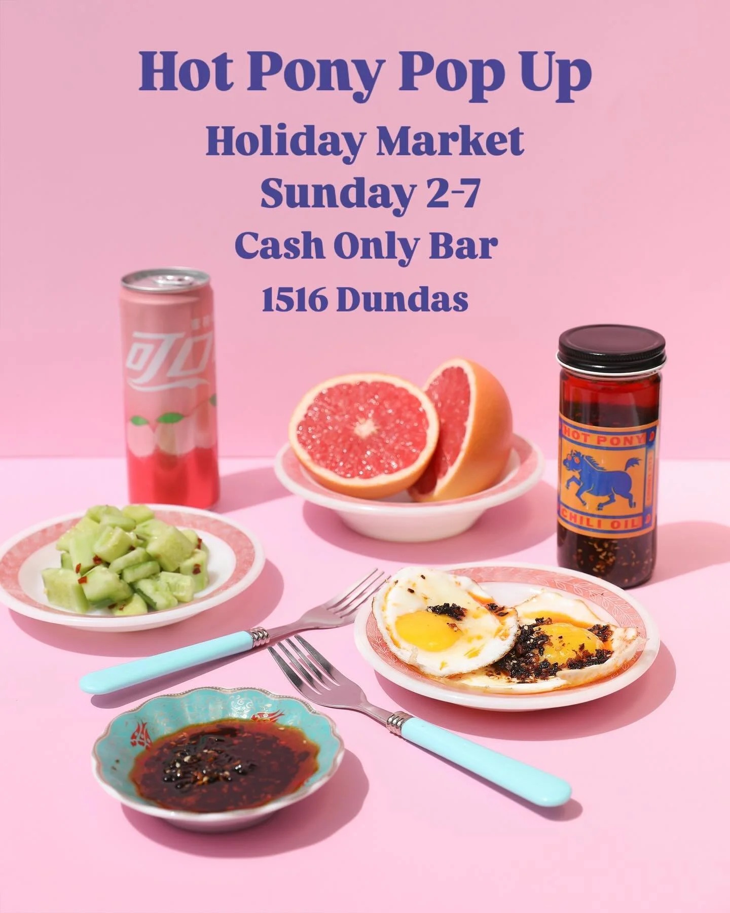 Come say hi this Sunday! 👋 we&rsquo;ll be giving free samples of Hot Pony! Our small batch Chili oil is the ultimate gift for anyone who loves big umami flavour. We accept card and cash! Lots of other fun vendors as well - see you there! 🎁 1516 Dun