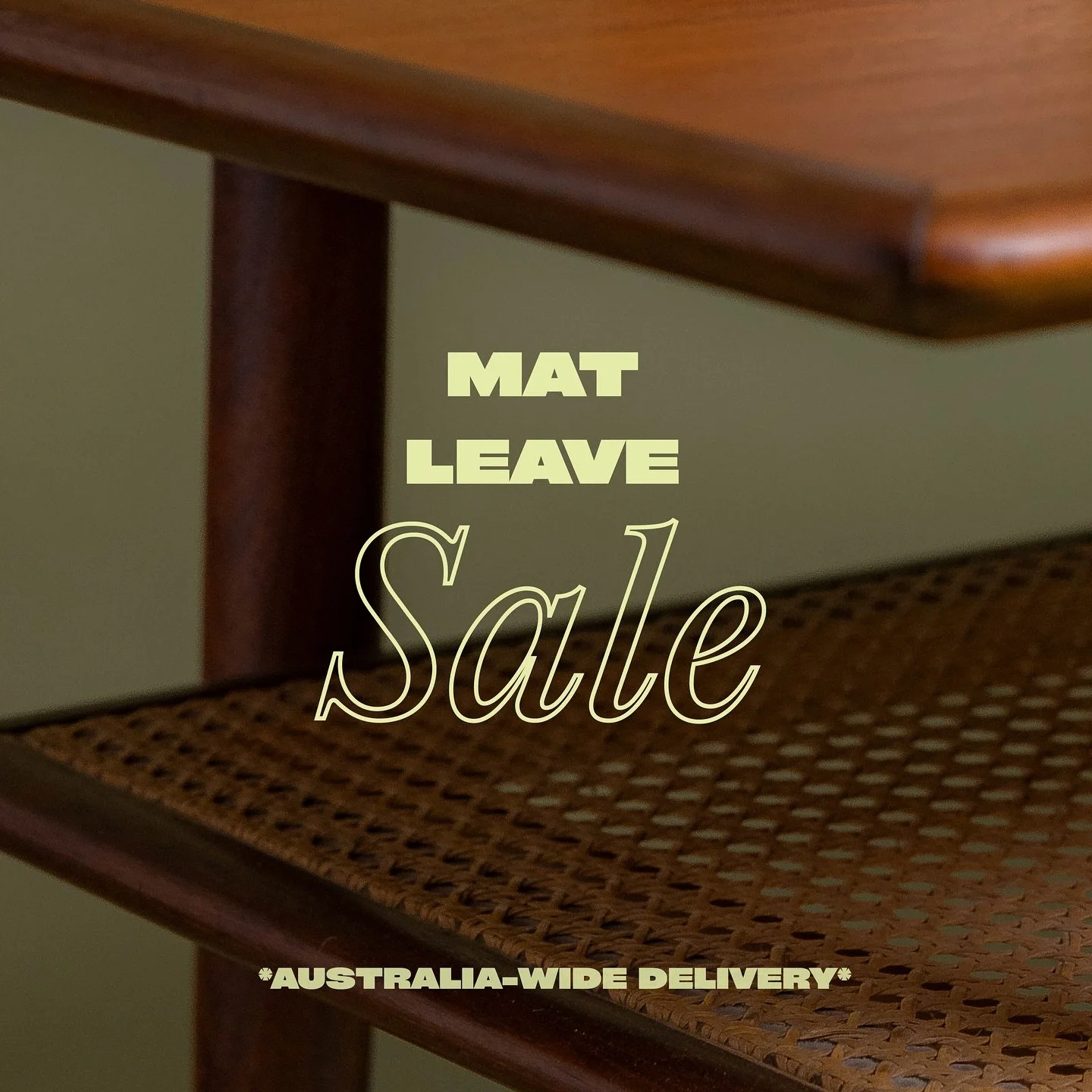 MATERNITY LEAVE SALE continues (for a very limited time only). Take full advantage of huge savings sitewide 🎉

The perfect time to get yourself a wonderful deal on that mid century treasure you&rsquo;ve been eyeing off, while also supporting our fam