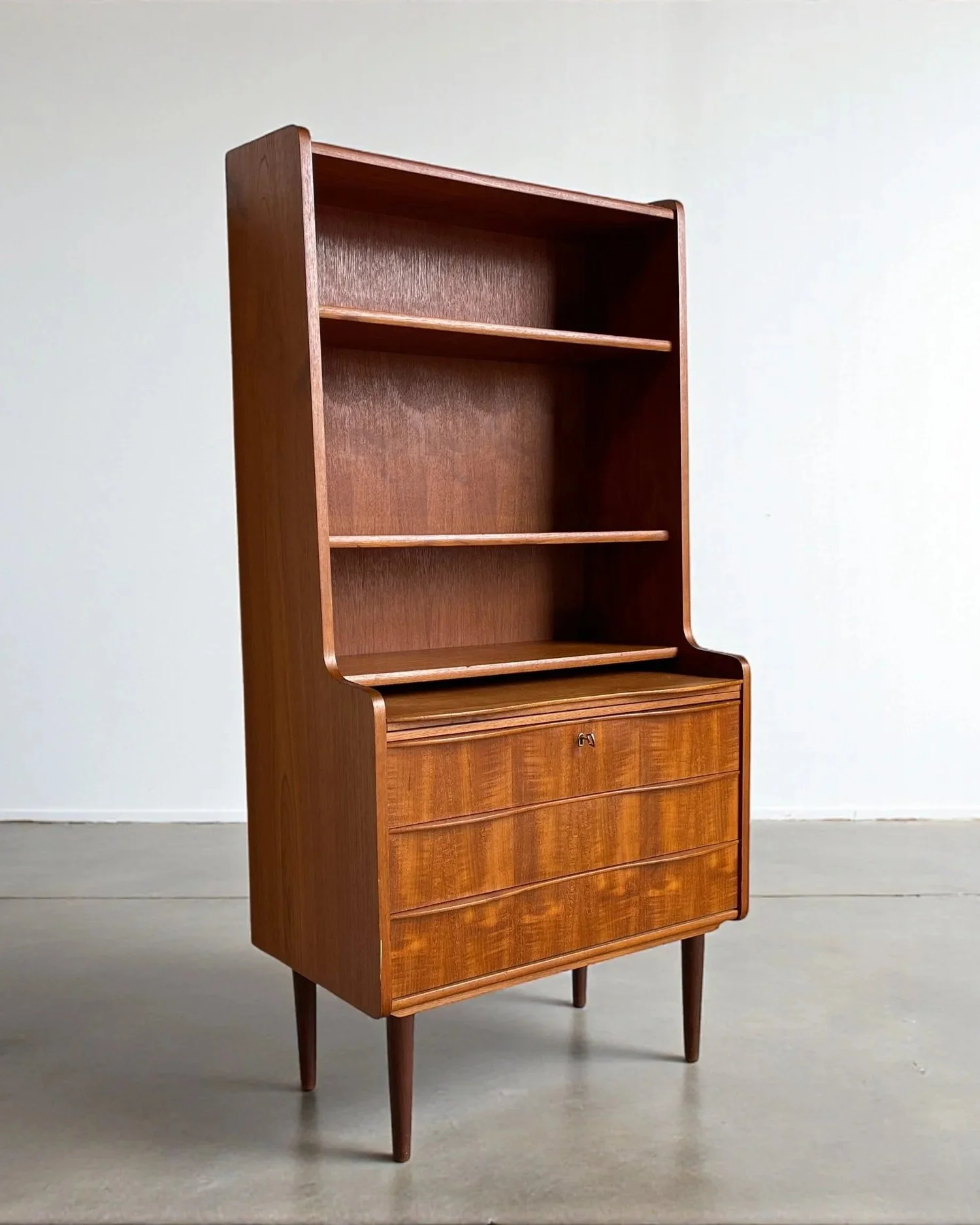 Bookcase Secretary in Teak