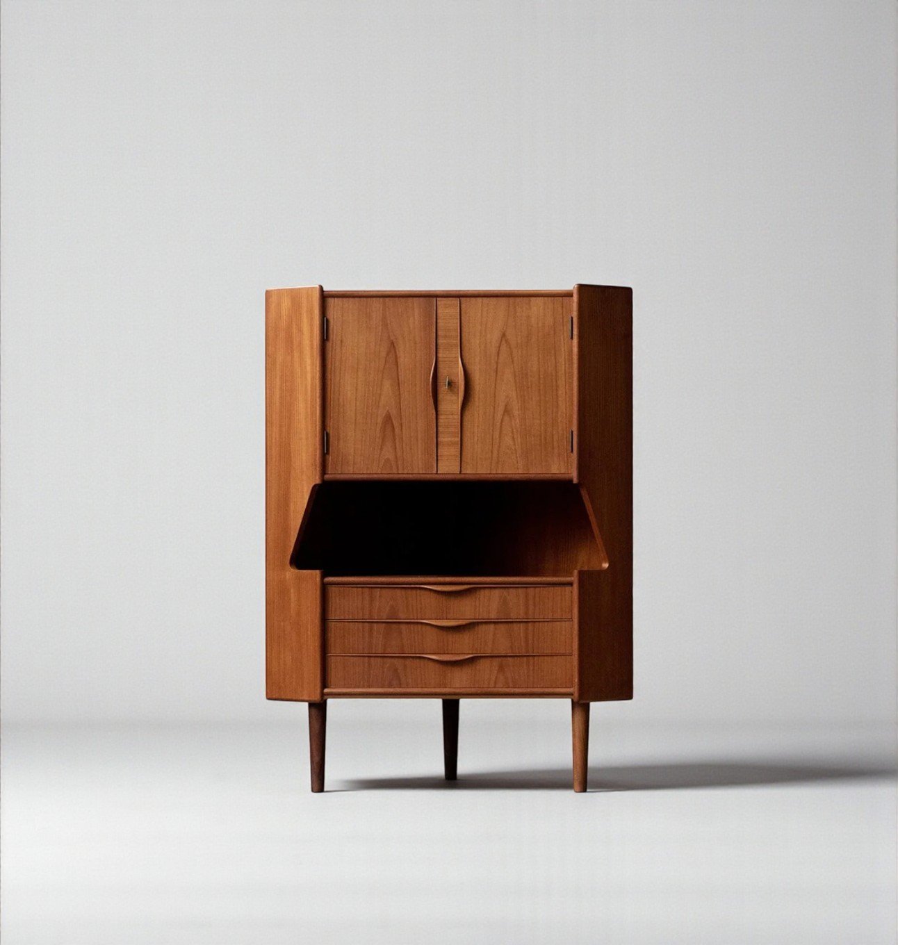 Teak Corner Cabinet by Gunni Omann