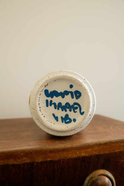 Mid Century Israeli Ceramic Vase by Lapid