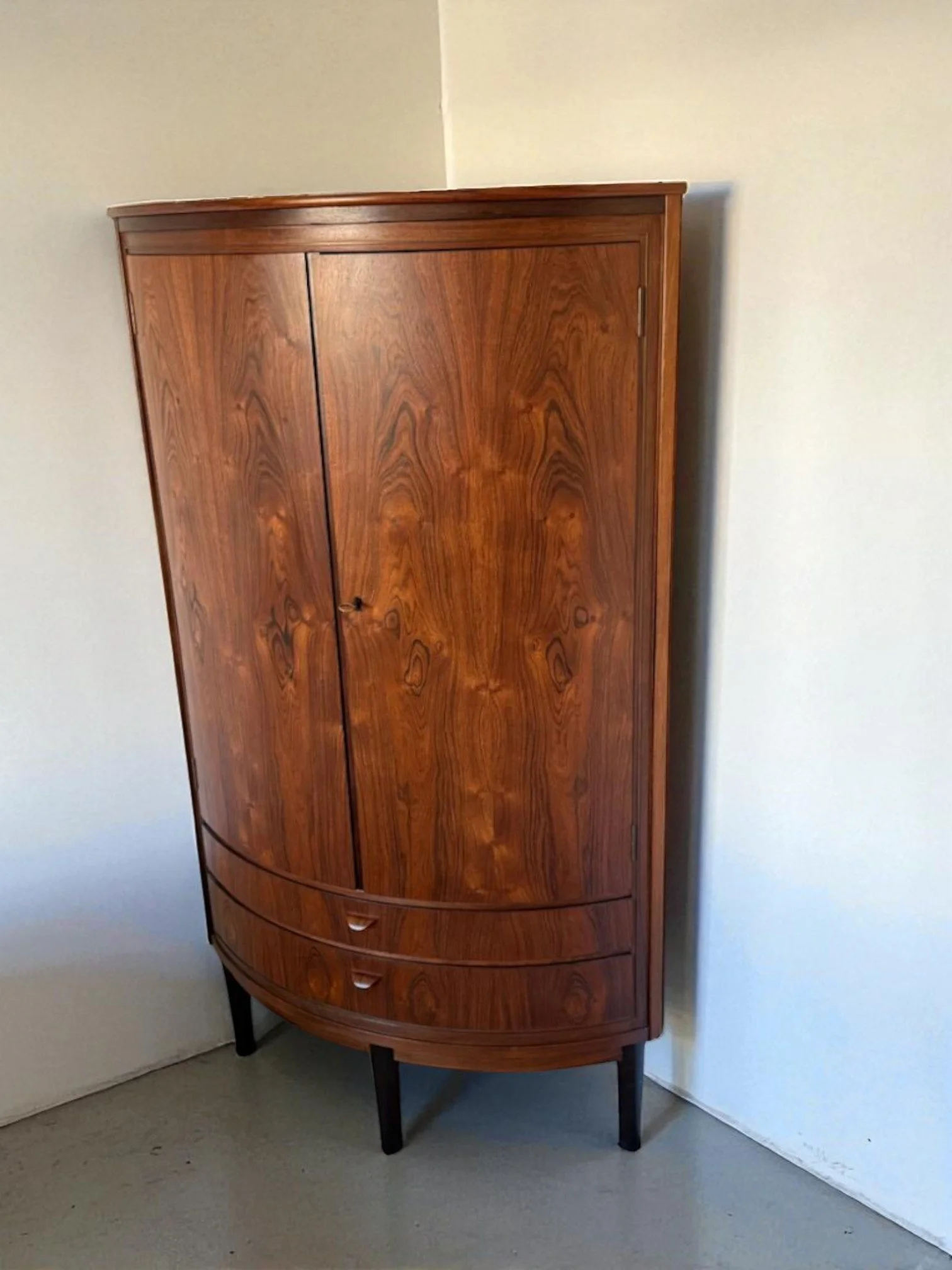 Rosewood Corner Cabinet