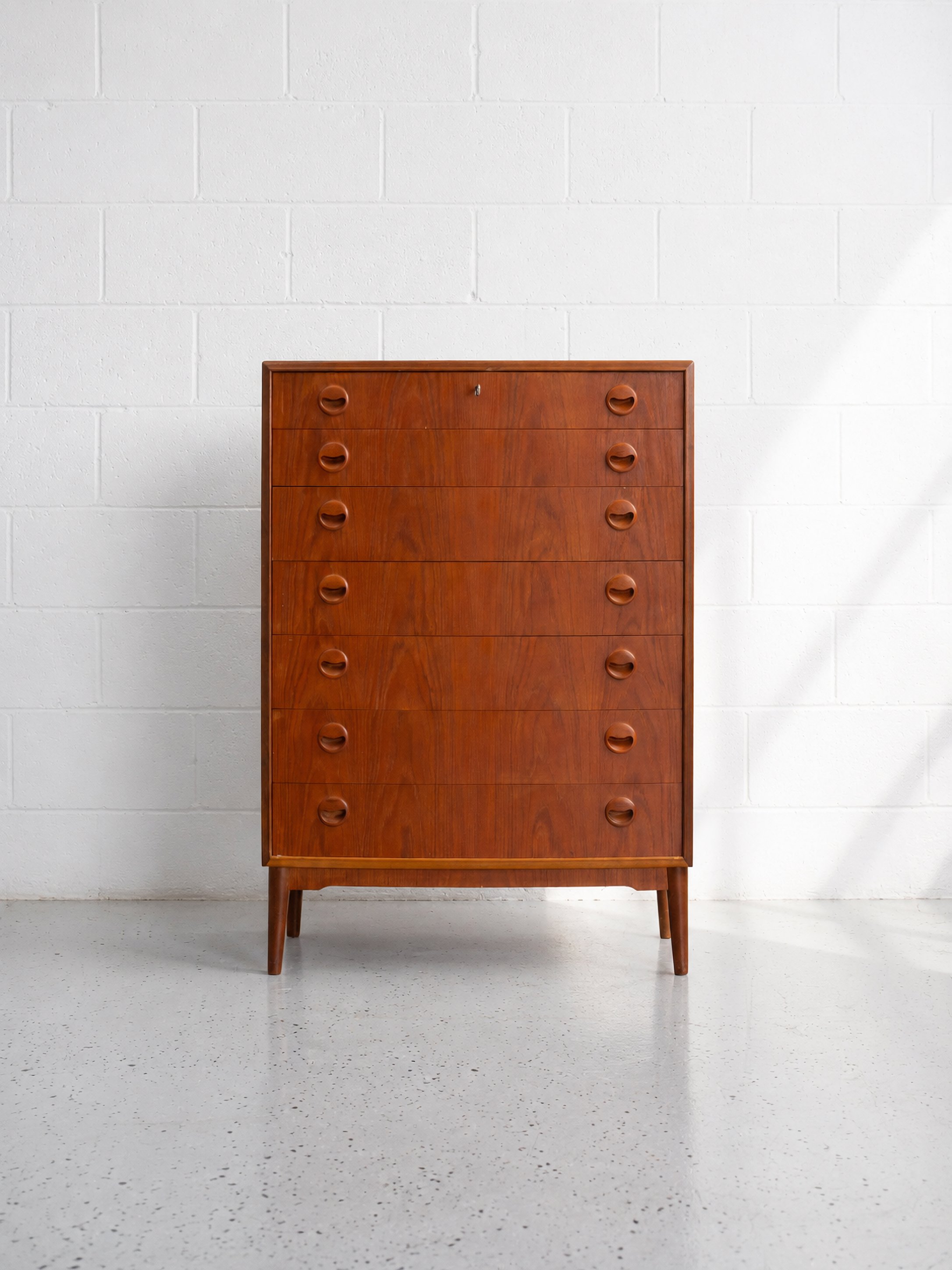 Kai Kristiansen Teak Tallboy Chest.jpg
