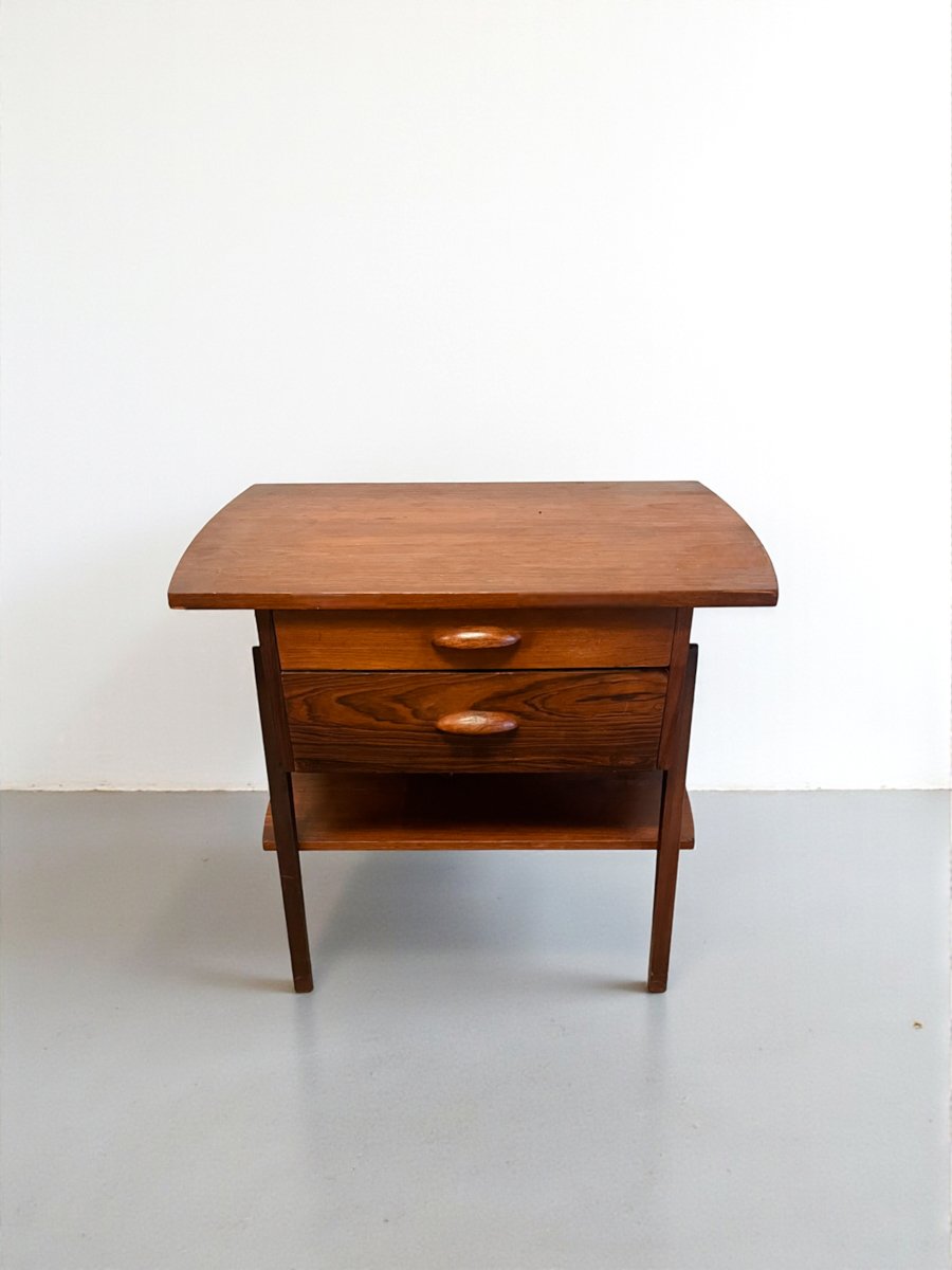 Mid Century Teak Danish Bedside Table Sewing Basket-1.jpg