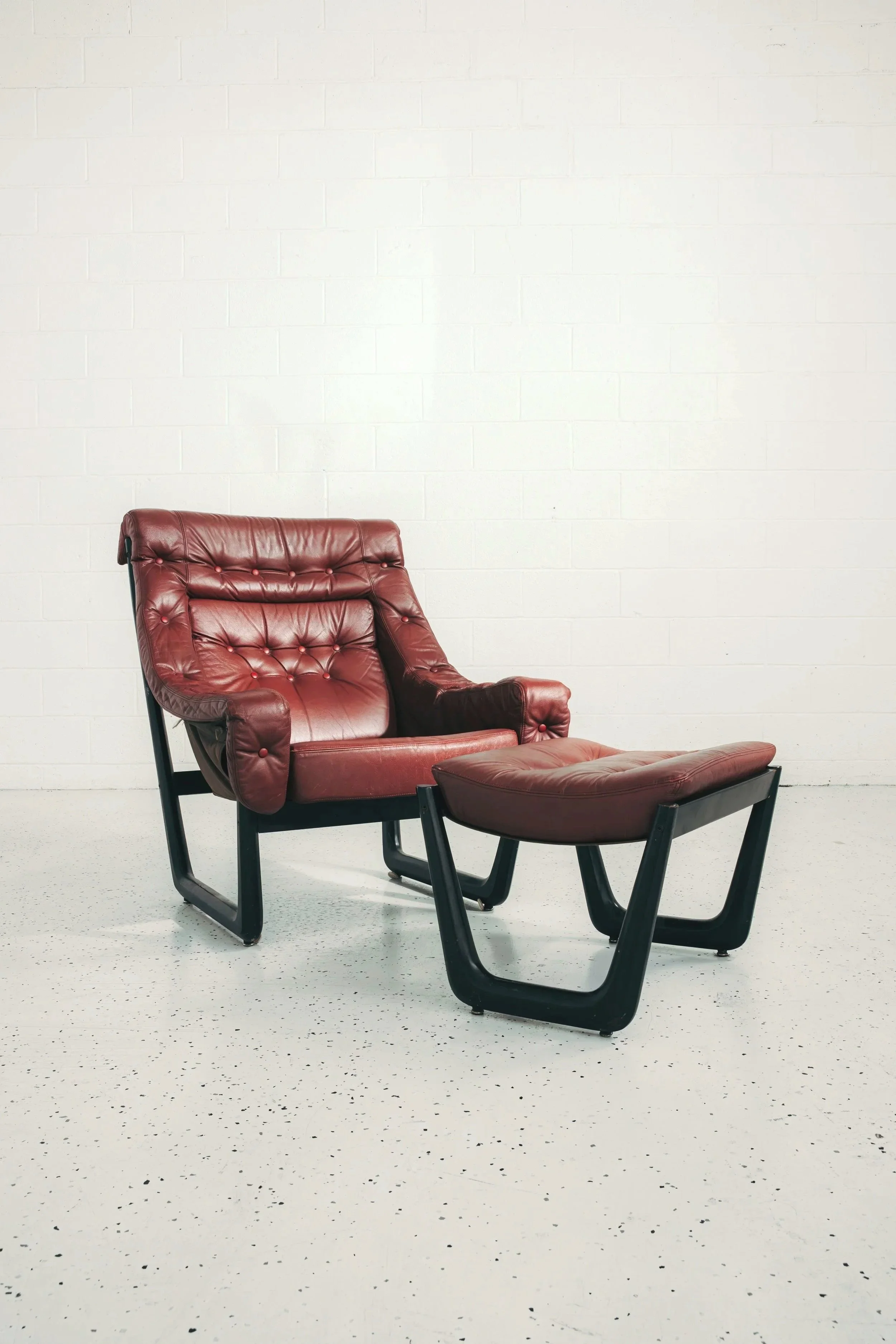 Norwegian Armchair and Foot Stool