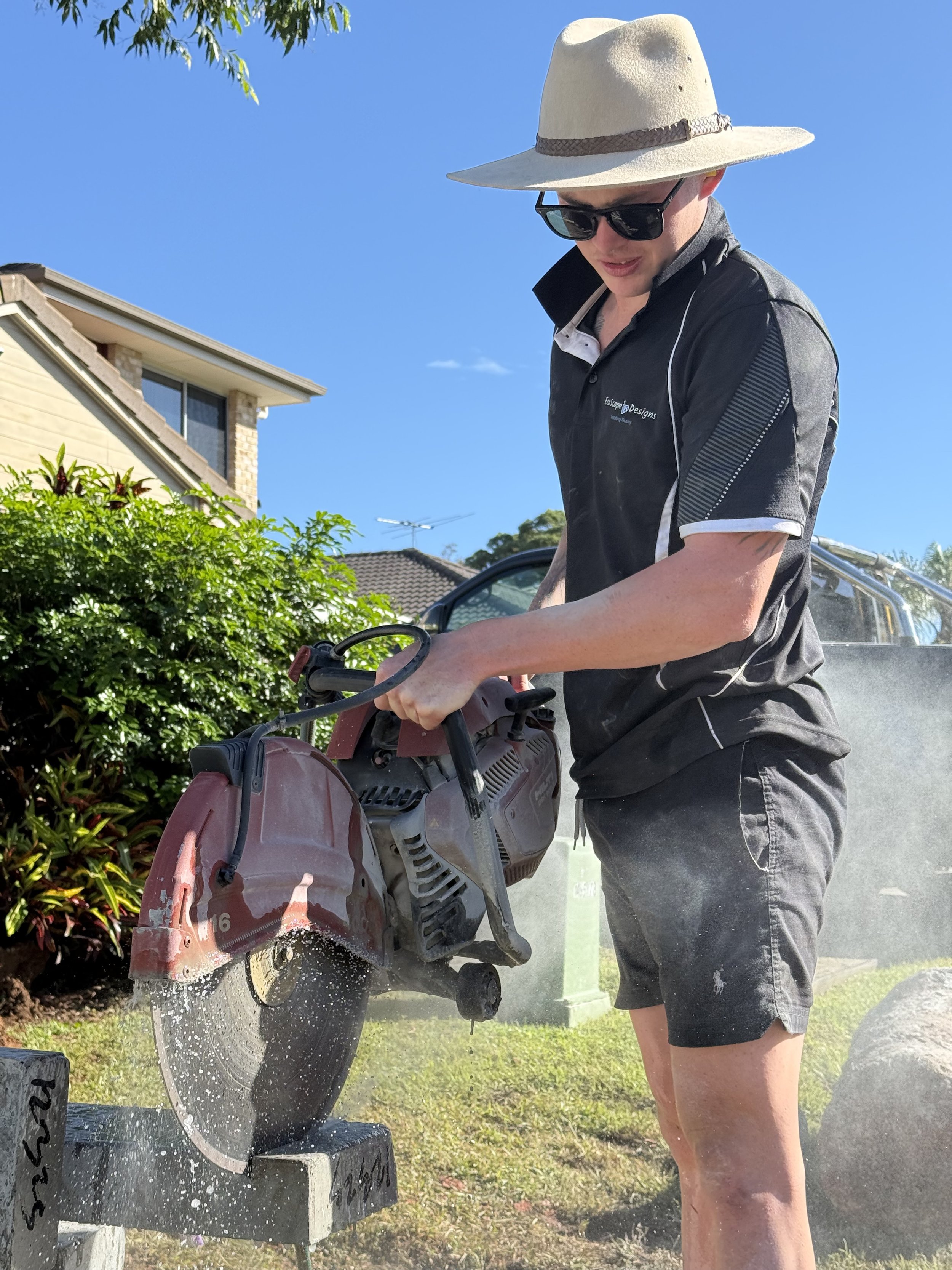 The founder of Ecoscape Designs, Slater Robbie, is keen to deliver you the perfect backyard.