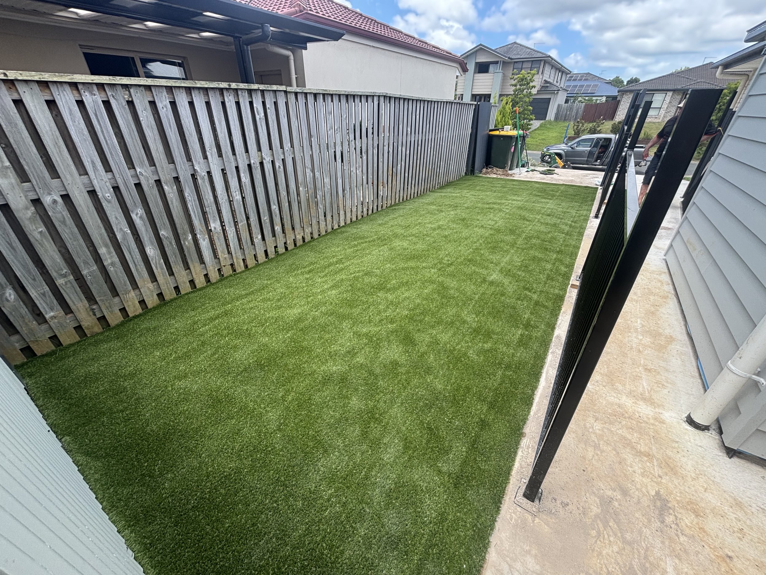 Artificial grass is a great option for for either high traffic areas or those hidden spots in the garden. Make sure to use an experienced landscaper so you get a quality job that will last.