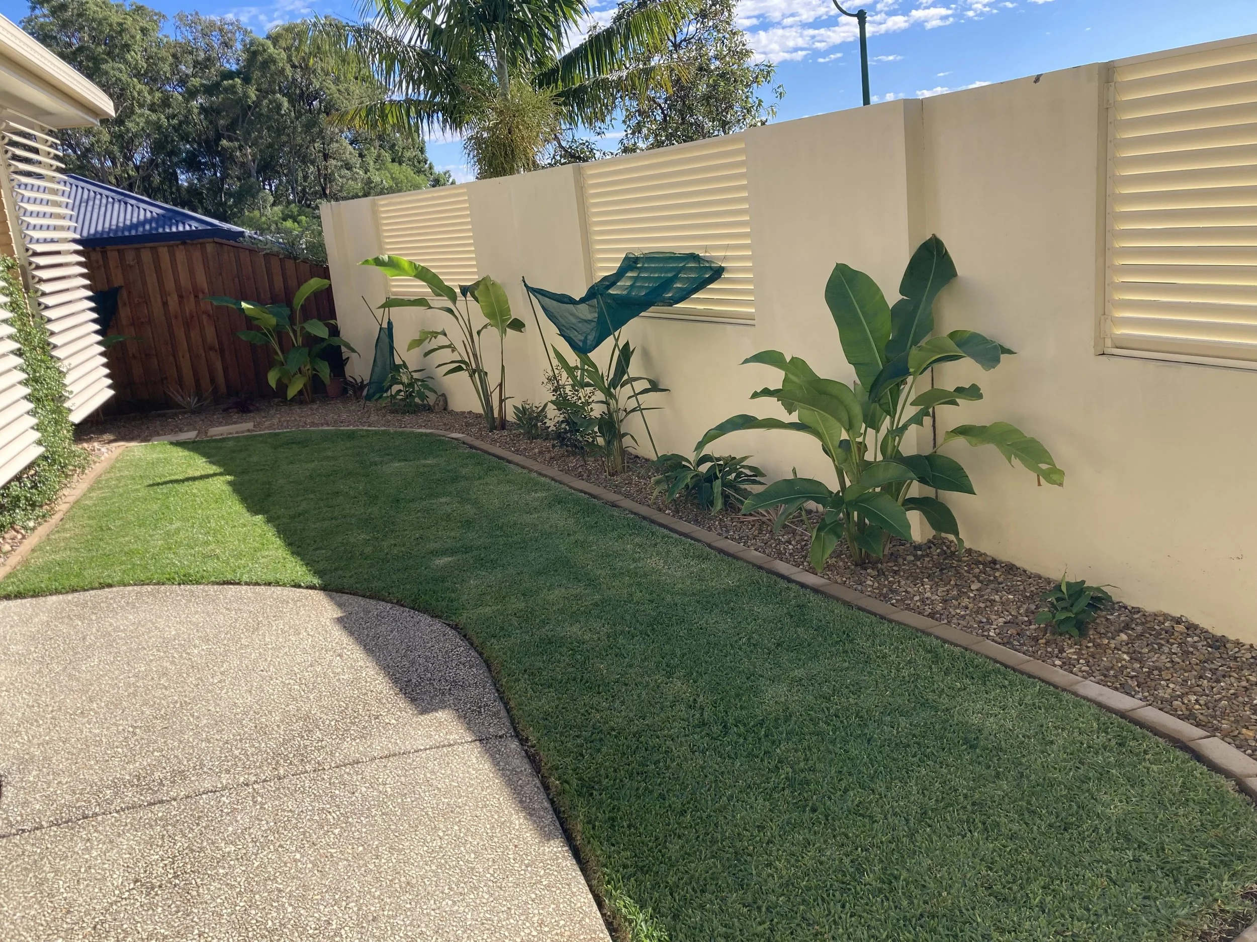 Another happy customer with a quick makeover to their yard.