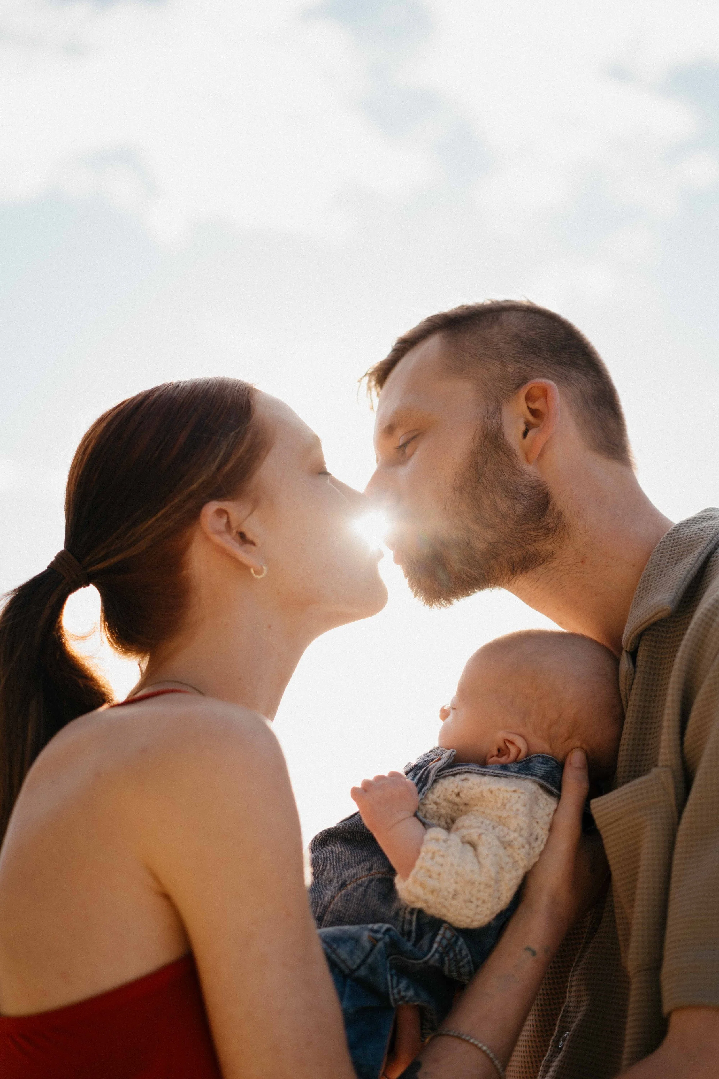 Newborn Beach Shoot