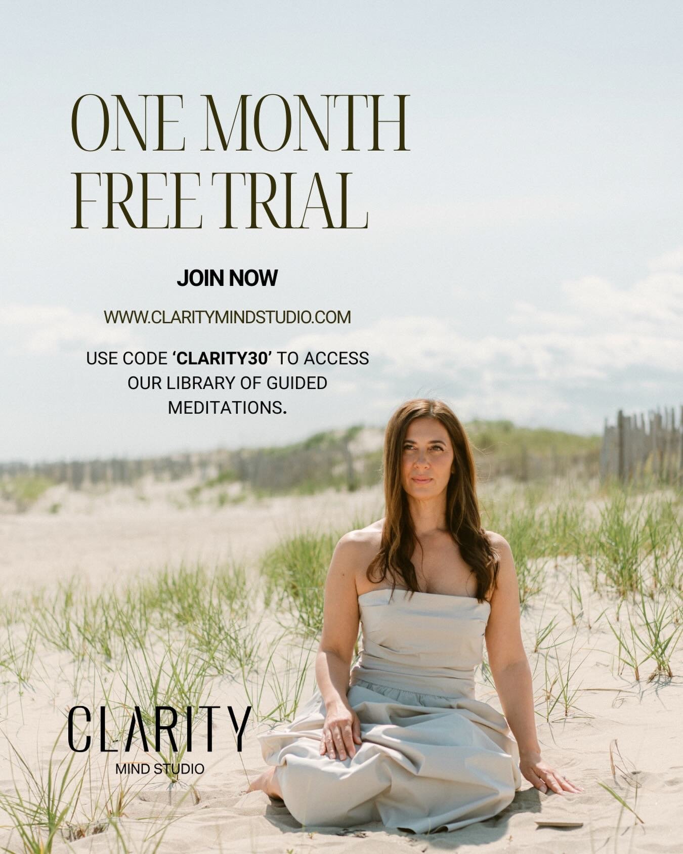 Start your free trial today!
Empower yourself. Meditate today.
-
#claritymindstudio #wellness #freetrial