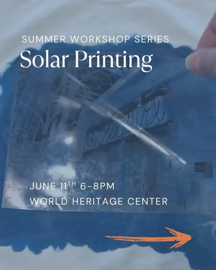 In collaboration with the @worldheritagesanantonio, we&rsquo;re bringing you free workshops this summer! 

Join our very first class led by @dirtybonescreativeco where you will create a cyanotype tote bag using foraged plants 🌻🍃 spots are limited t