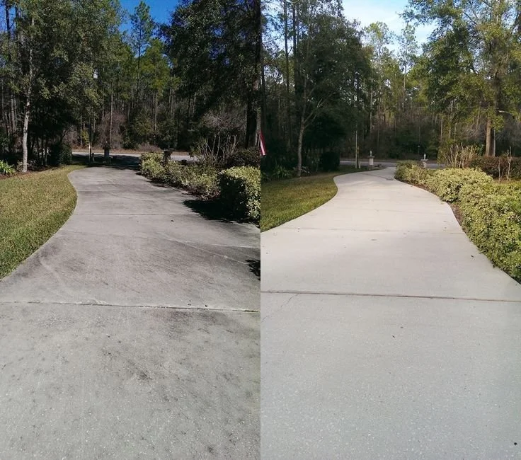 driveway cleaning, concrete cleaning, pressure washing