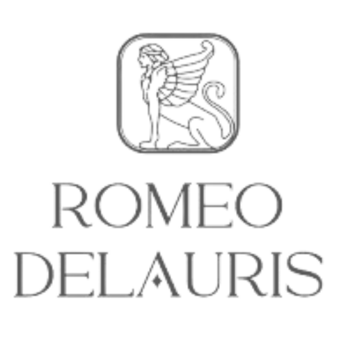 Romeo Delauris Logo B&W Transparent.png