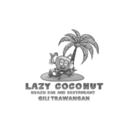 Lazy Coconut Logo B&W Transparent.png